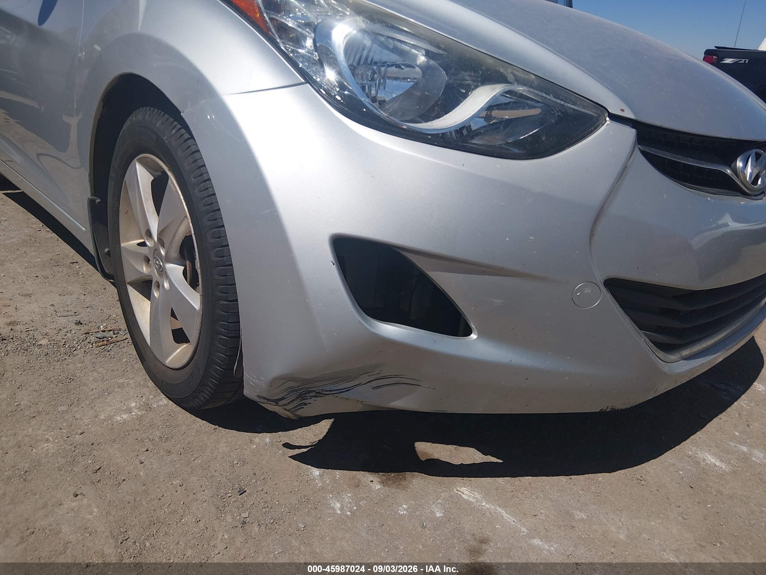 2013 Hyundai Elantra Gls Silver vin: 5NPDH4AE5DH421281