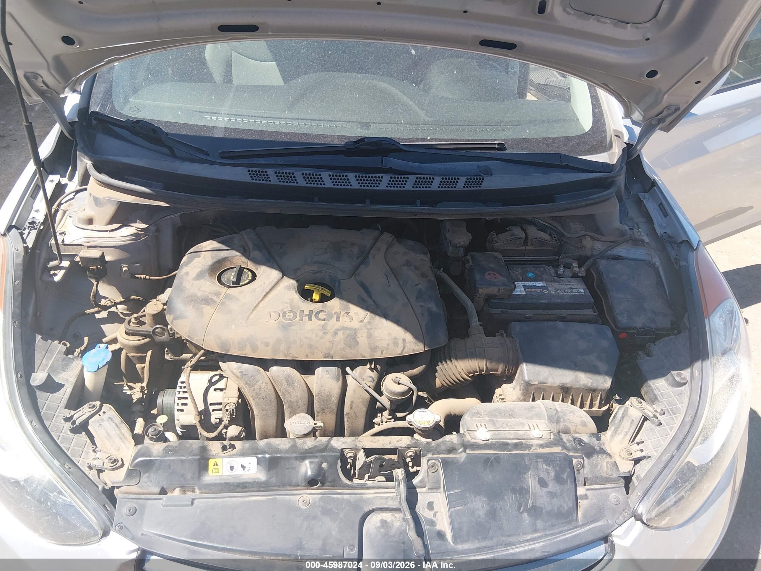 2013 Hyundai Elantra Gls Silver vin: 5NPDH4AE5DH421281