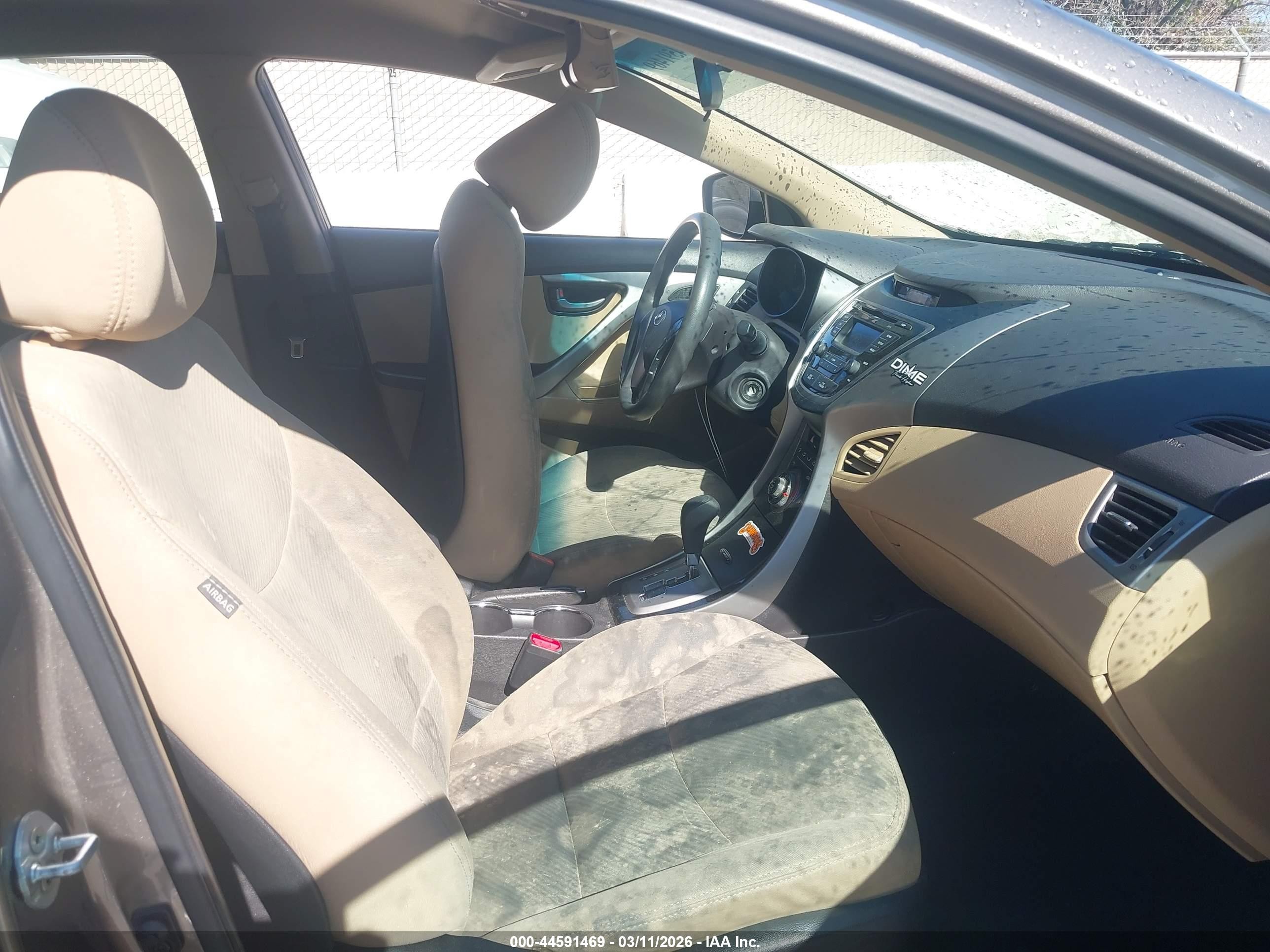 2013 Hyundai Elantra Gls Champagne vin: 5NPDH4AE5DH424746