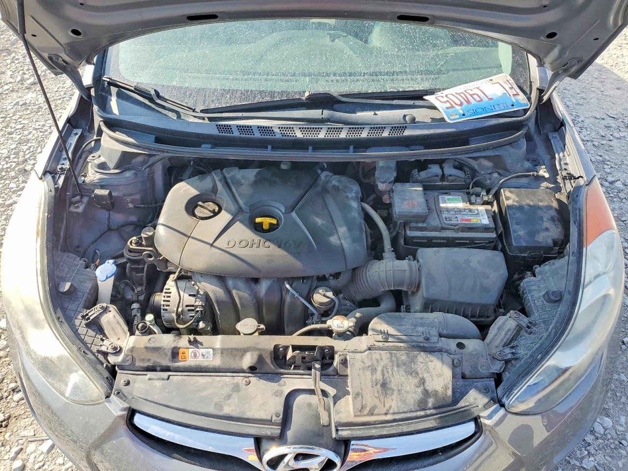 2013 Hyundai Elantra Gls Silver vin: 5NPDH4AE5DH430823