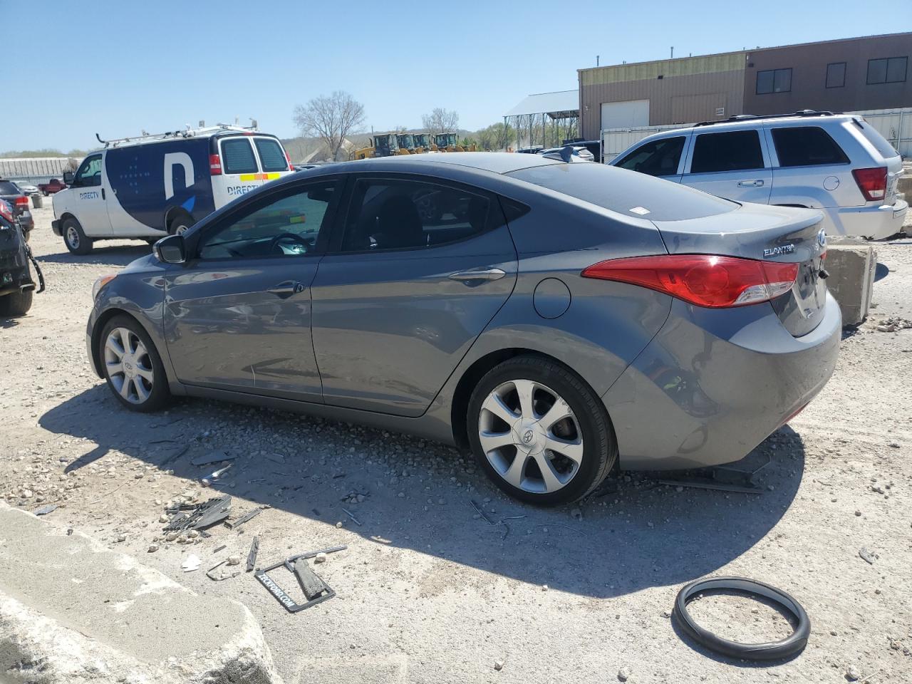 2013 Hyundai Elantra Gls Gray vin: 5NPDH4AE5DH437724