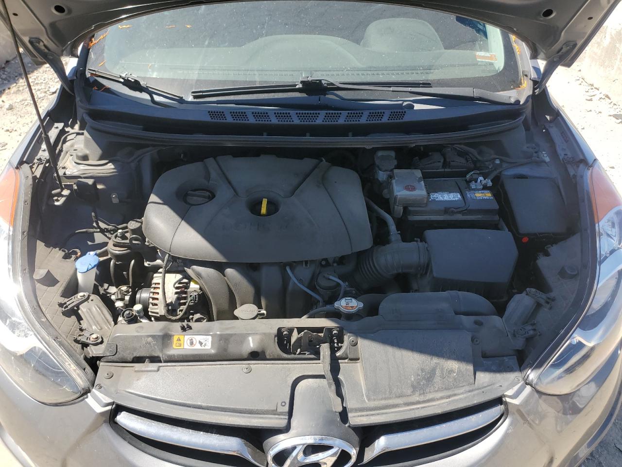 2013 Hyundai Elantra Gls Gray vin: 5NPDH4AE5DH437724