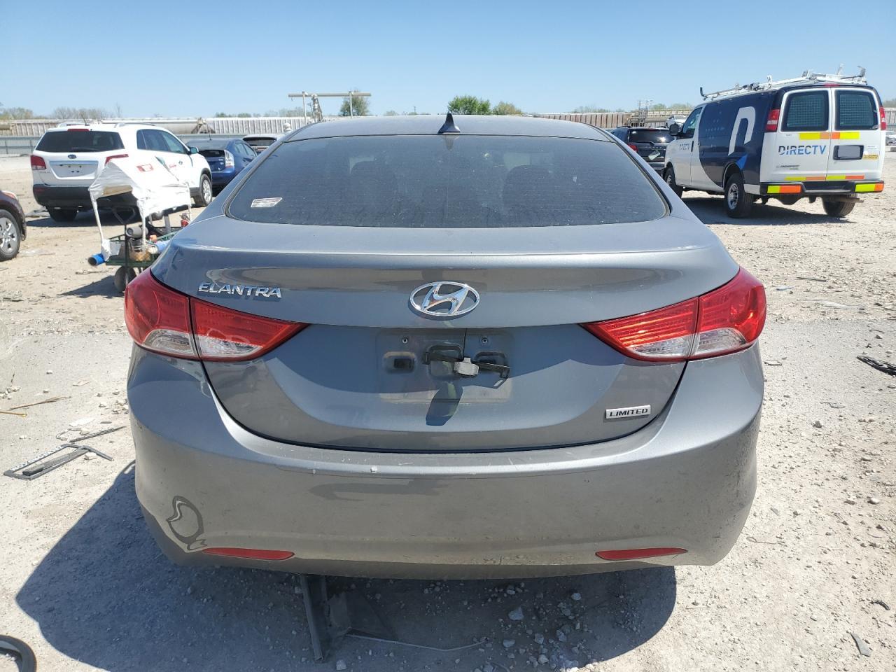 2013 Hyundai Elantra Gls Gray vin: 5NPDH4AE5DH437724