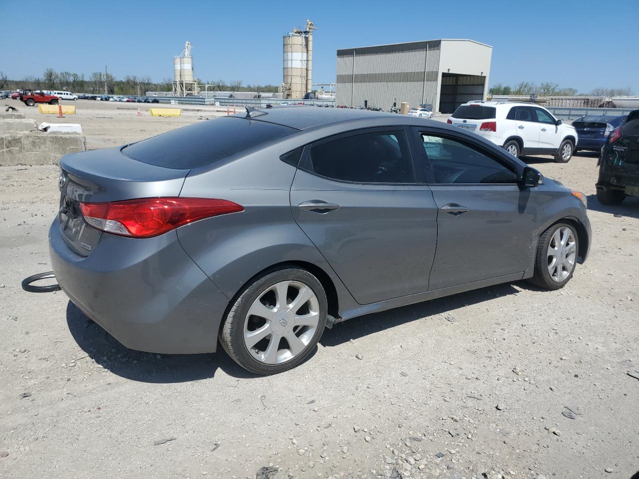 2013 Hyundai Elantra Gls Gray vin: 5NPDH4AE5DH437724