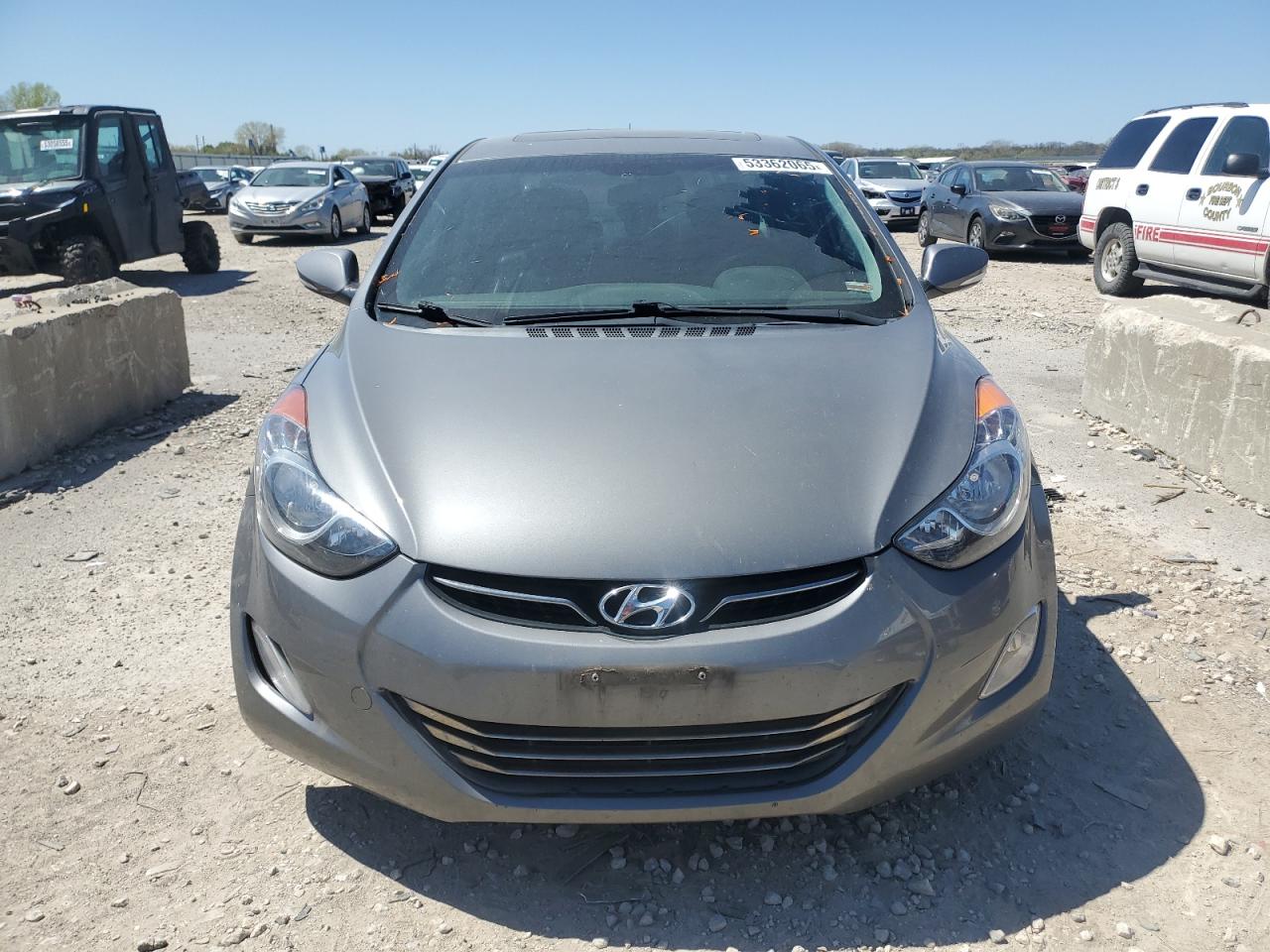 2013 Hyundai Elantra Gls Gray vin: 5NPDH4AE5DH437724
