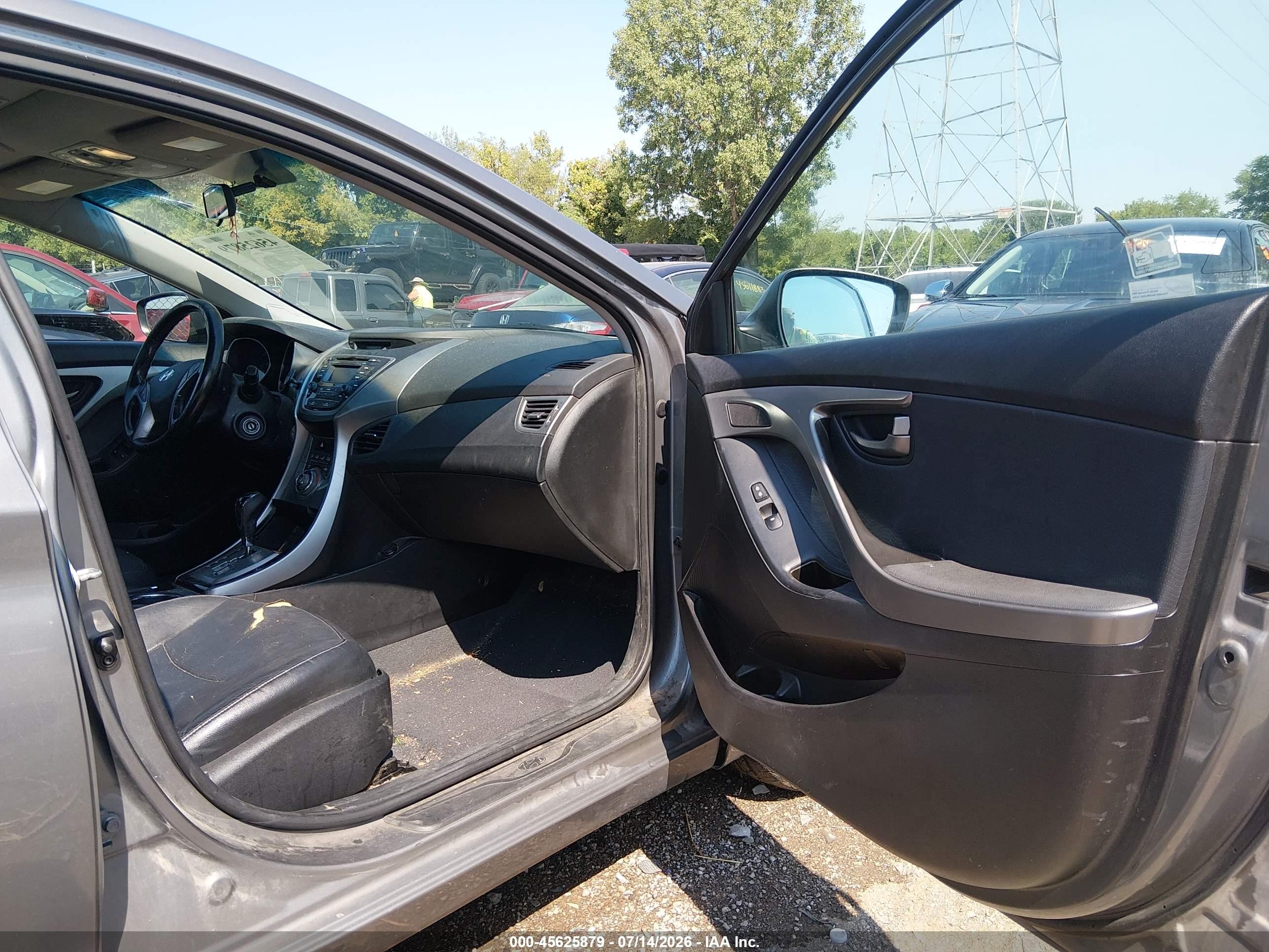 2013 Hyundai Elantra Limited Gray vin: 5NPDH4AE5DH439117