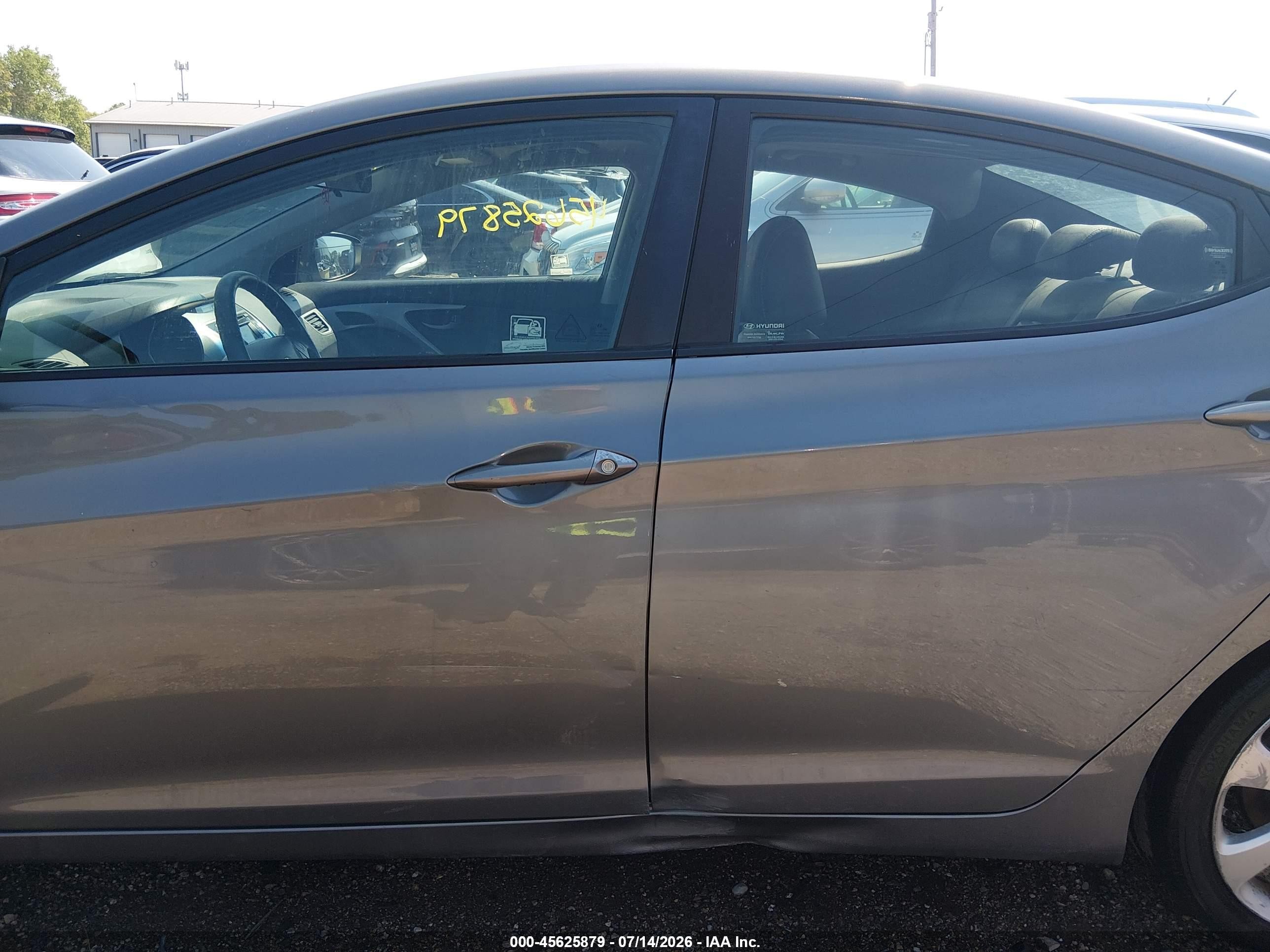 2013 Hyundai Elantra Limited Gray vin: 5NPDH4AE5DH439117