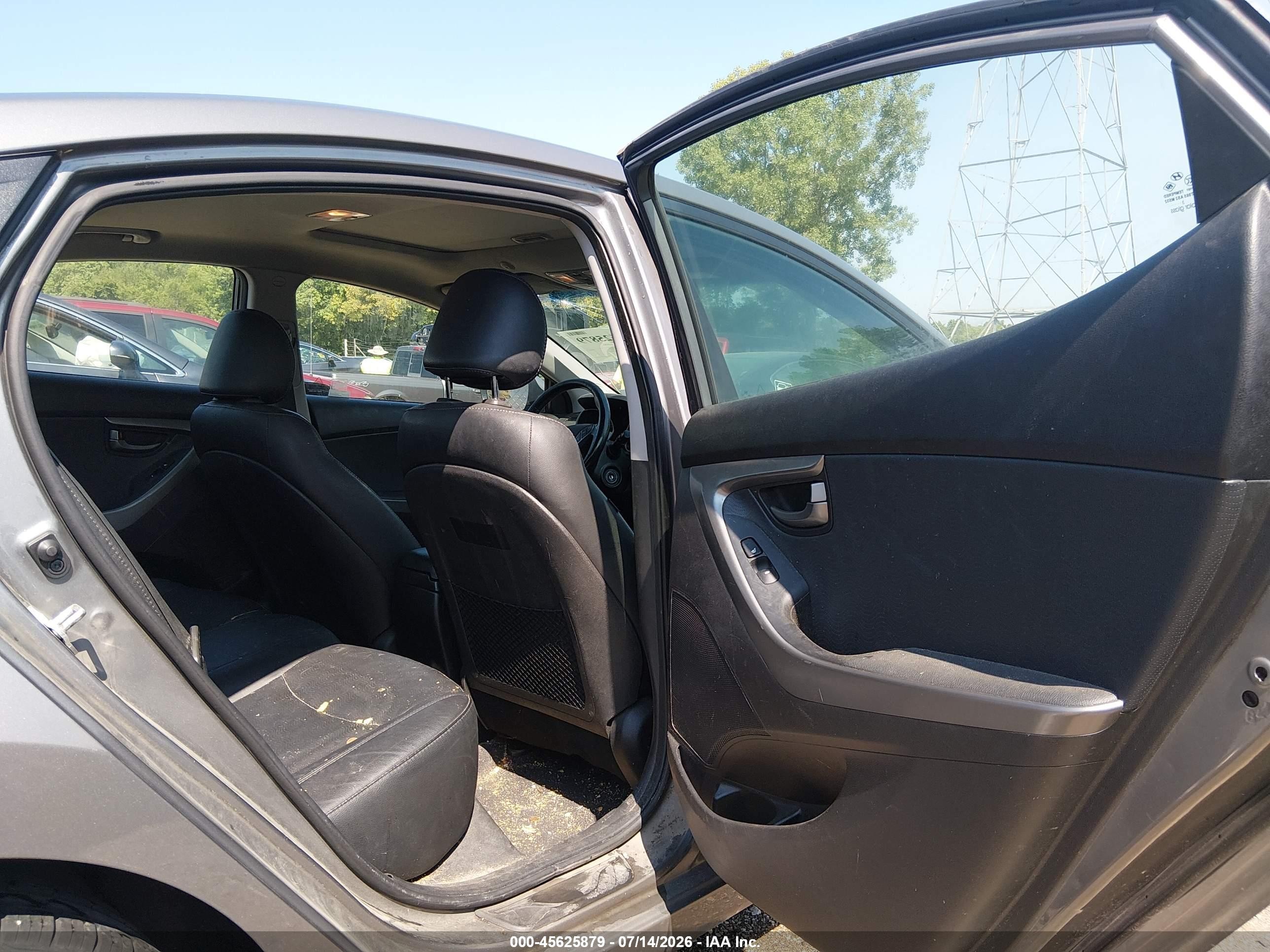 2013 Hyundai Elantra Limited Gray vin: 5NPDH4AE5DH439117