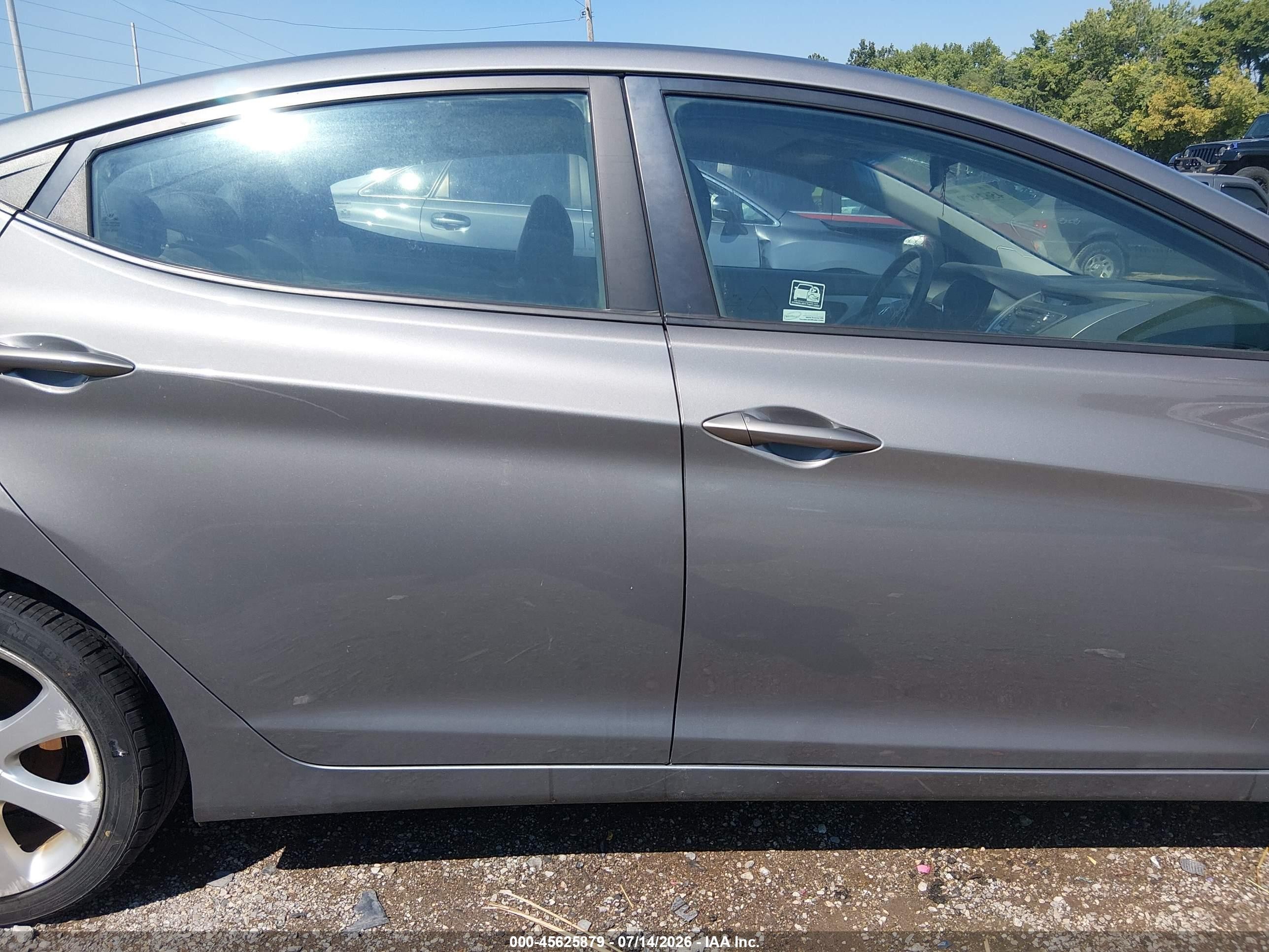 2013 Hyundai Elantra Limited Gray vin: 5NPDH4AE5DH439117