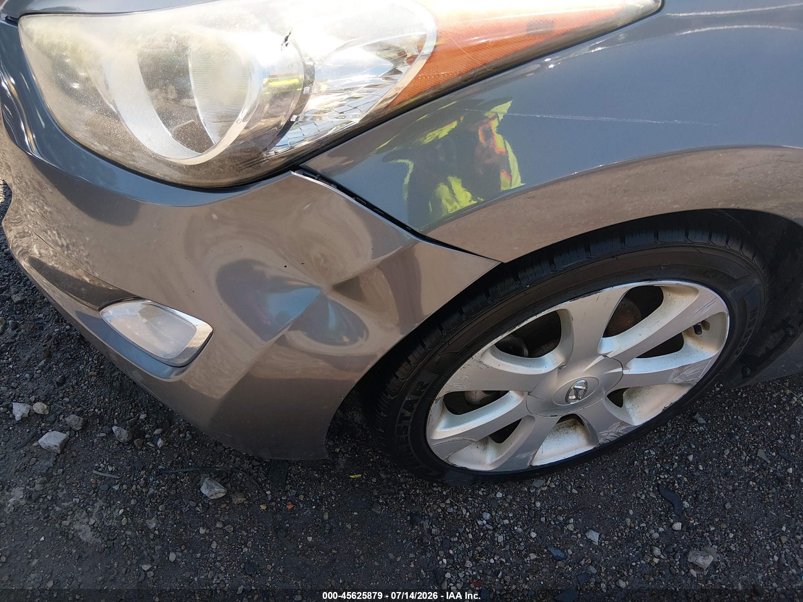 2013 Hyundai Elantra Limited Gray vin: 5NPDH4AE5DH439117