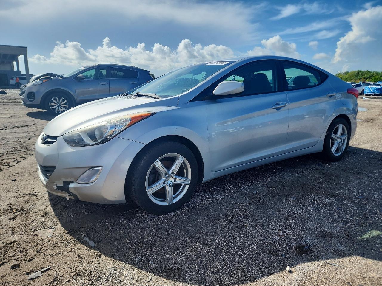 2013 Hyundai Elantra Gls Silver vin: 5NPDH4AE5DH442955