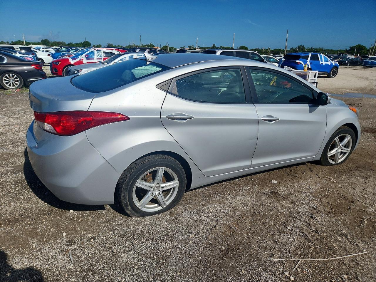 2013 Hyundai Elantra Gls Silver vin: 5NPDH4AE5DH442955