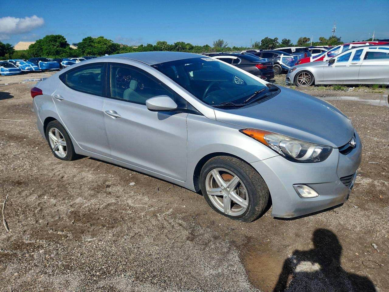 2013 Hyundai Elantra Gls Silver vin: 5NPDH4AE5DH442955