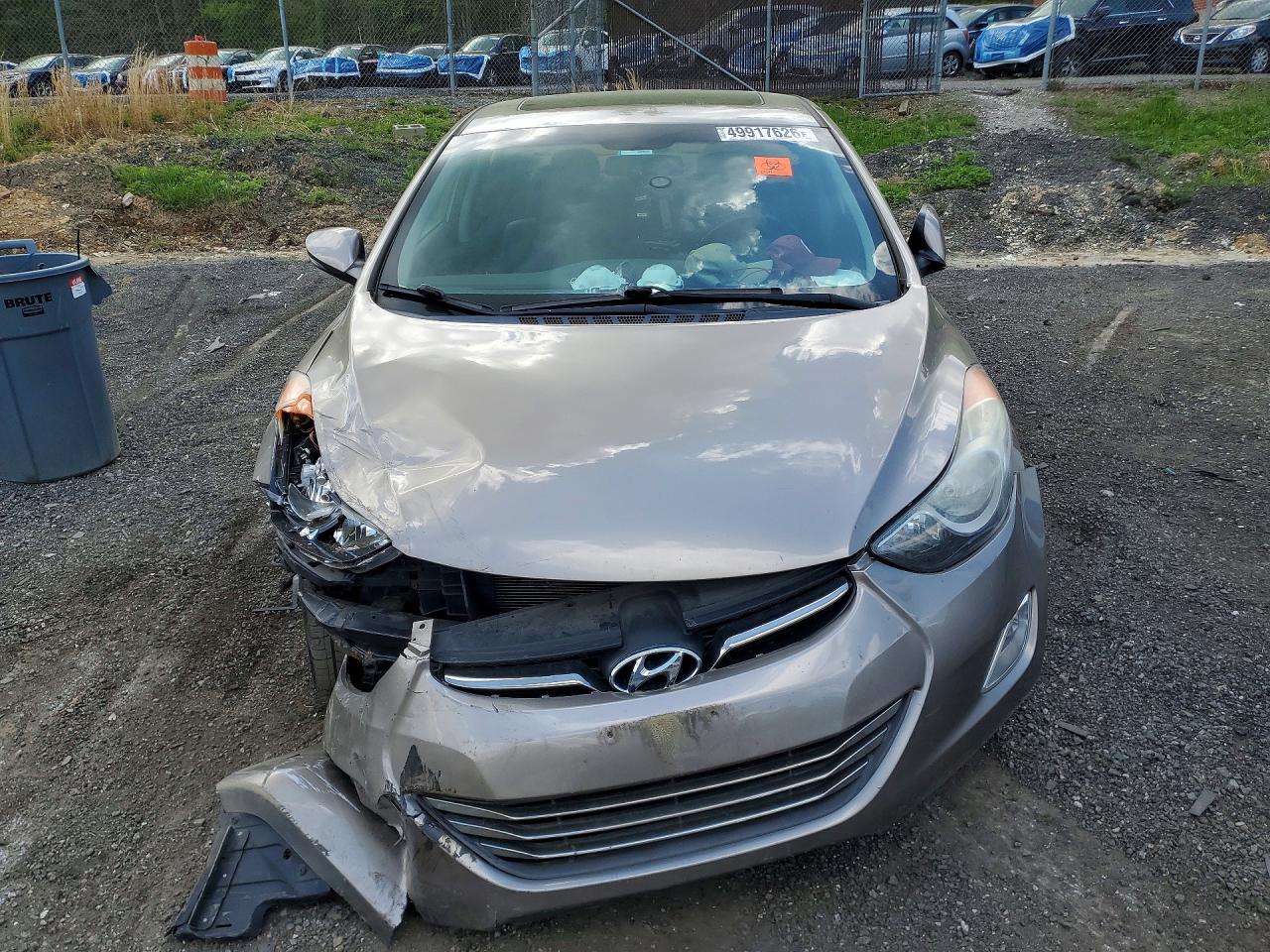 2013 Hyundai Elantra Limited Gray vin: 5NPDH4AE5DH443863