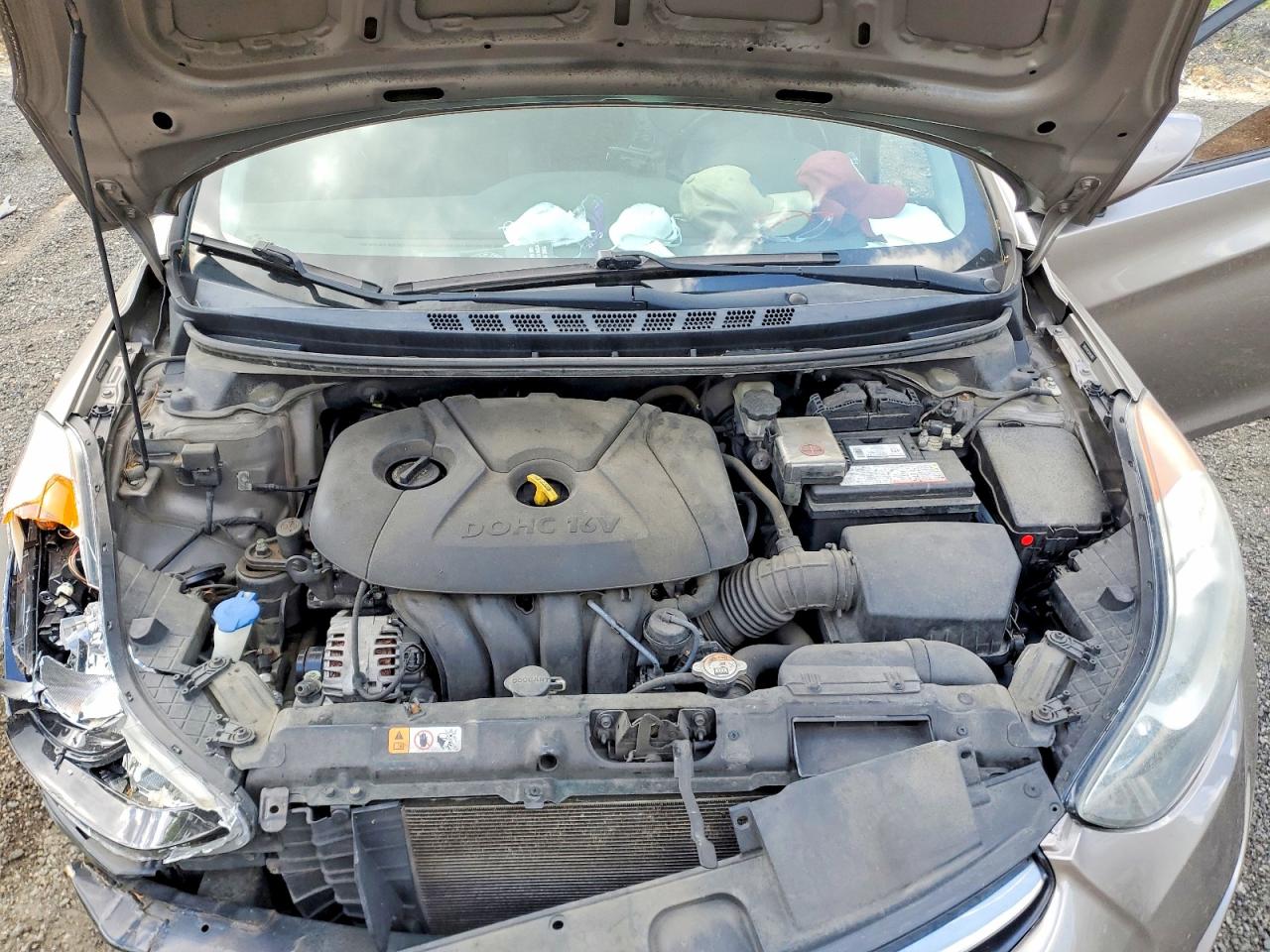 2013 Hyundai Elantra Limited Gray vin: 5NPDH4AE5DH443863