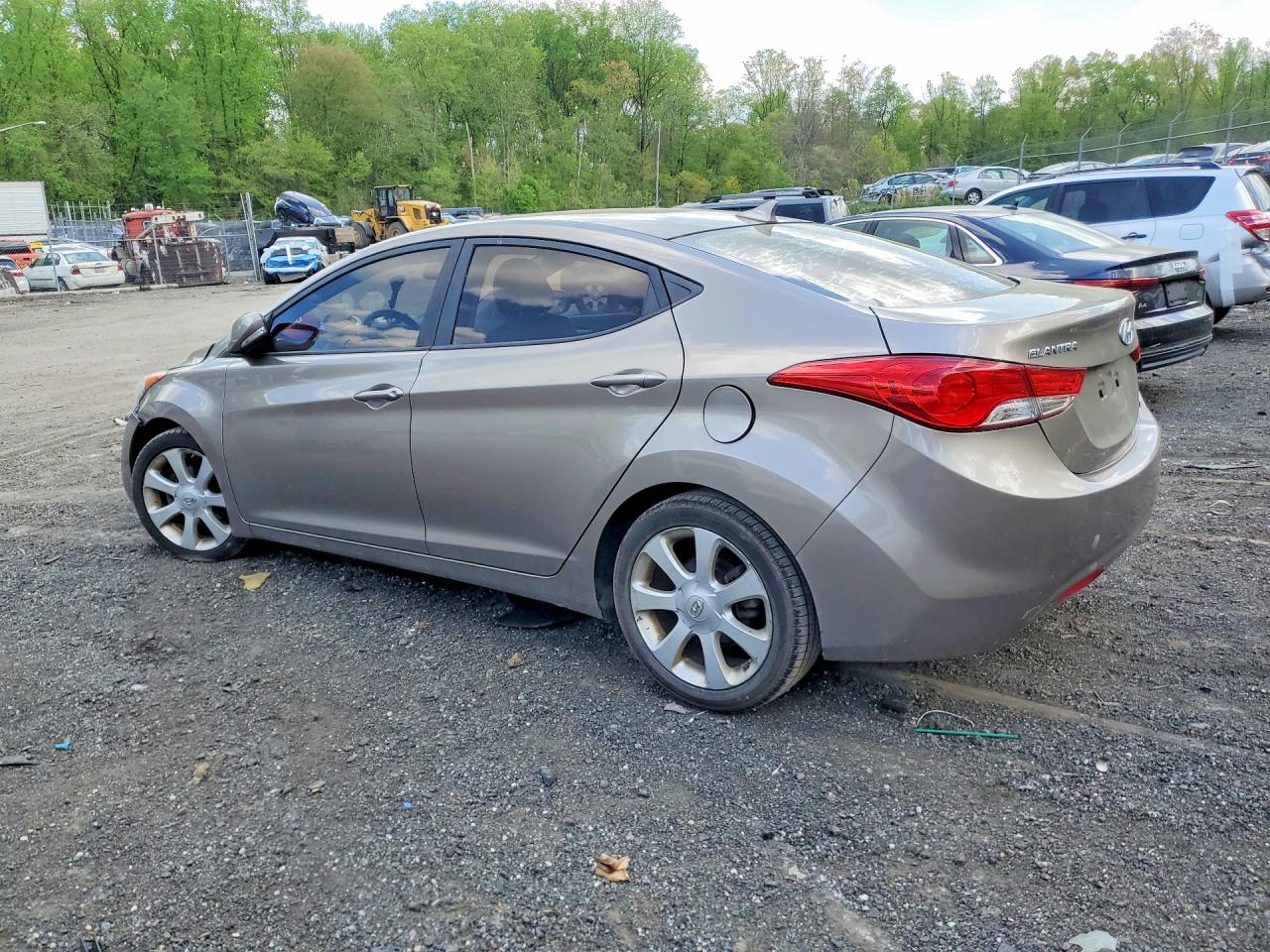2013 Hyundai Elantra Limited Gray vin: 5NPDH4AE5DH443863