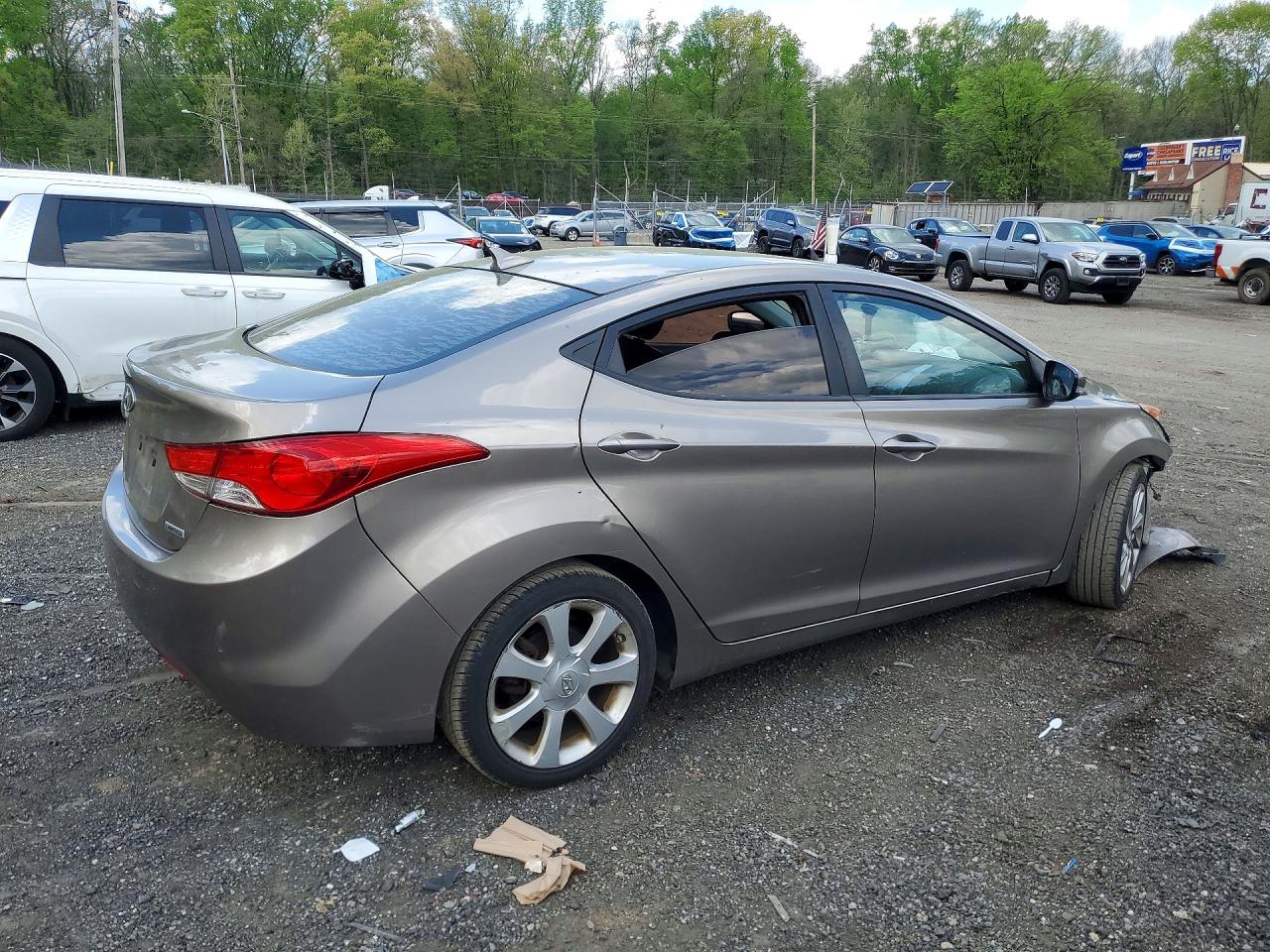 2013 Hyundai Elantra Limited Gray vin: 5NPDH4AE5DH443863