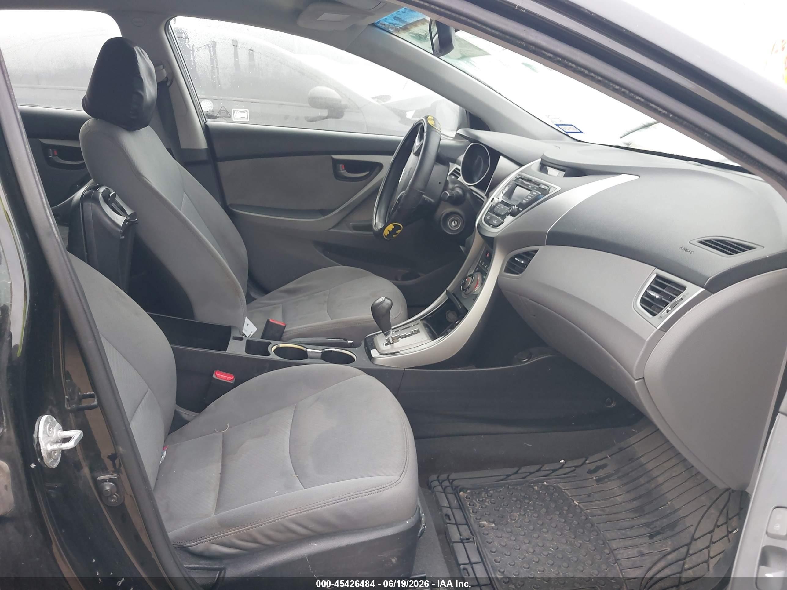 2013 Hyundai Elantra Gls Black vin: 5NPDH4AE5DH445273