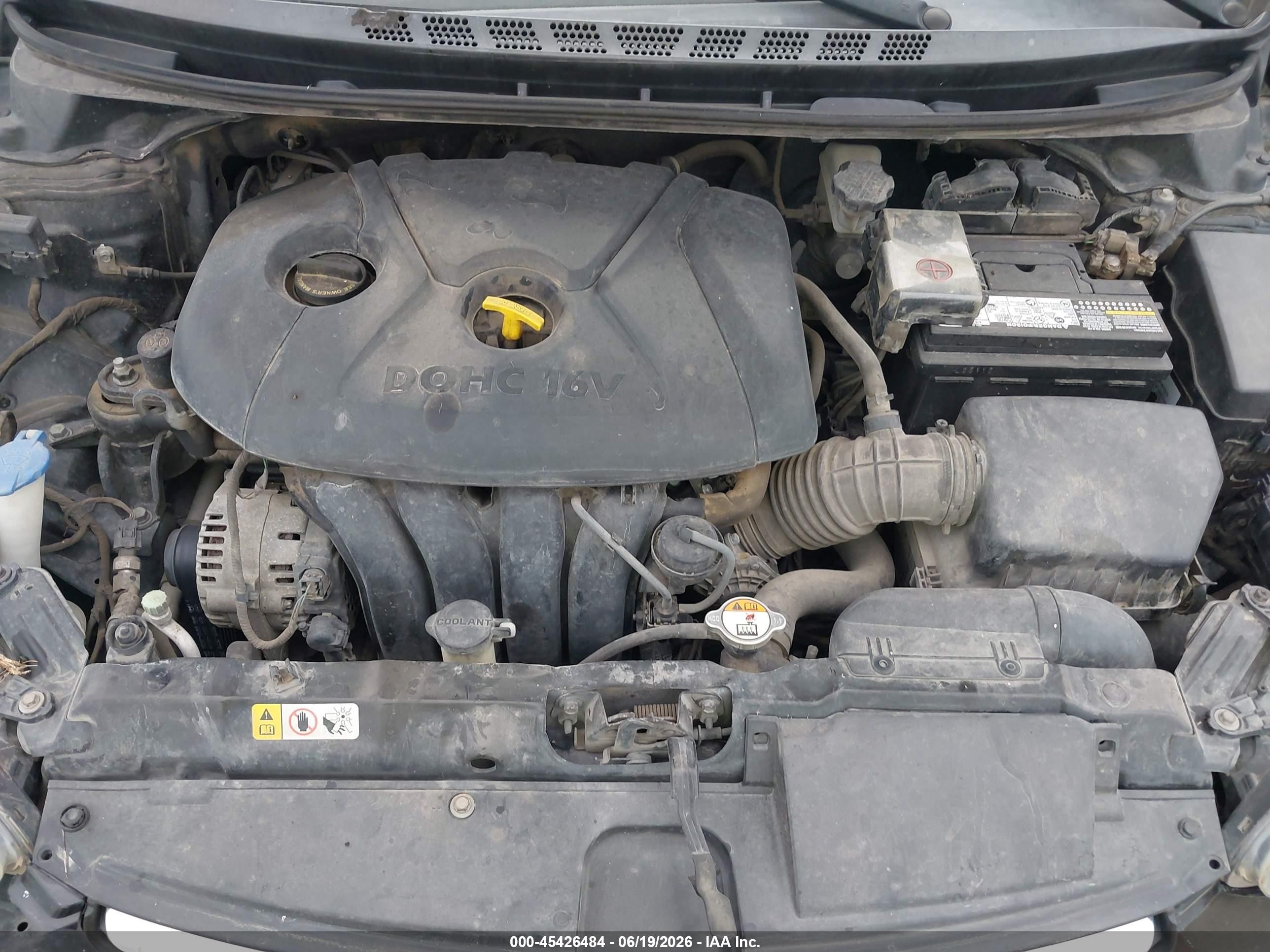 2013 Hyundai Elantra Gls Black vin: 5NPDH4AE5DH445273