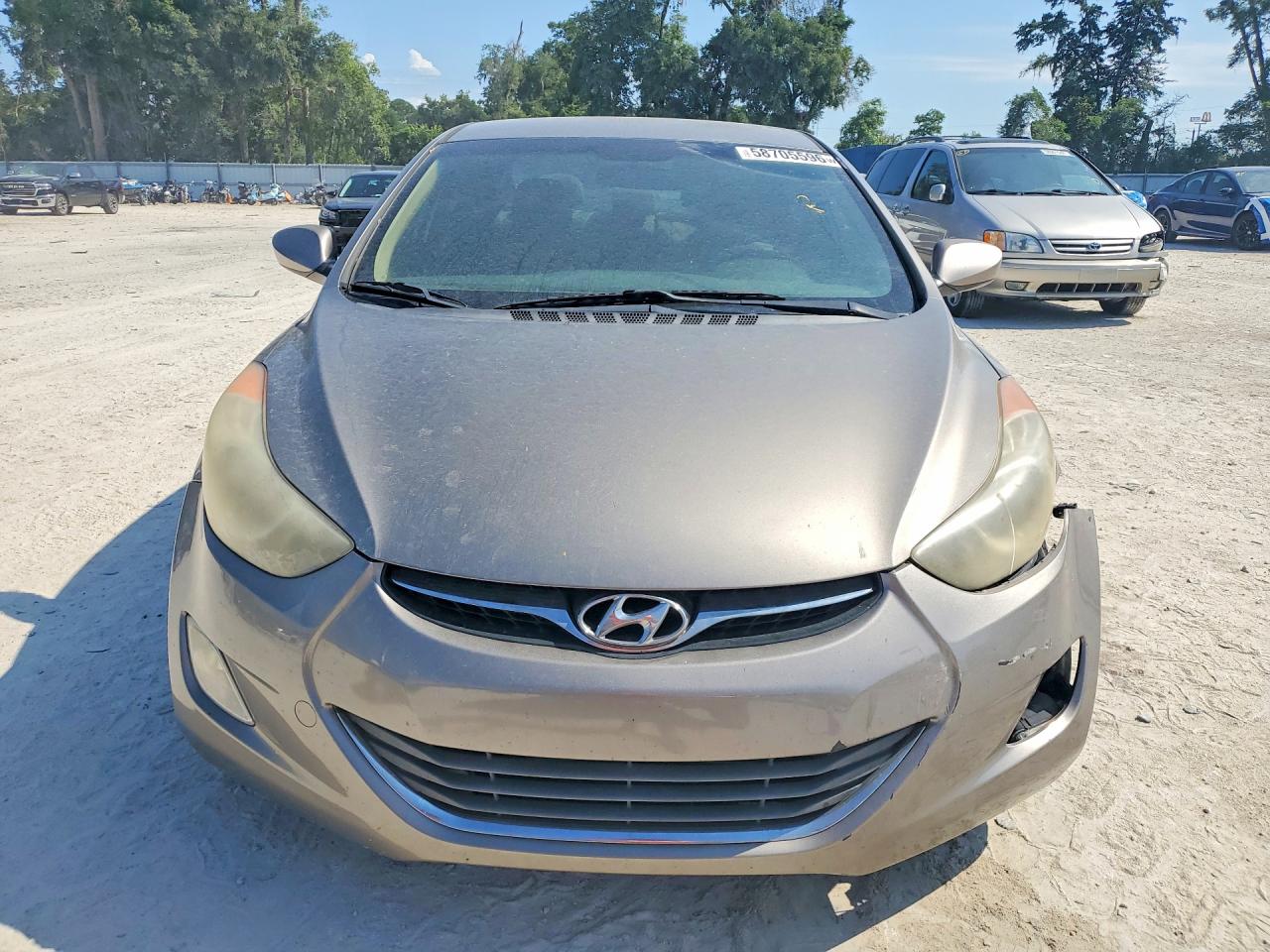 2013 Hyundai Elantra Gls Gray vin: 5NPDH4AE5DH448108
