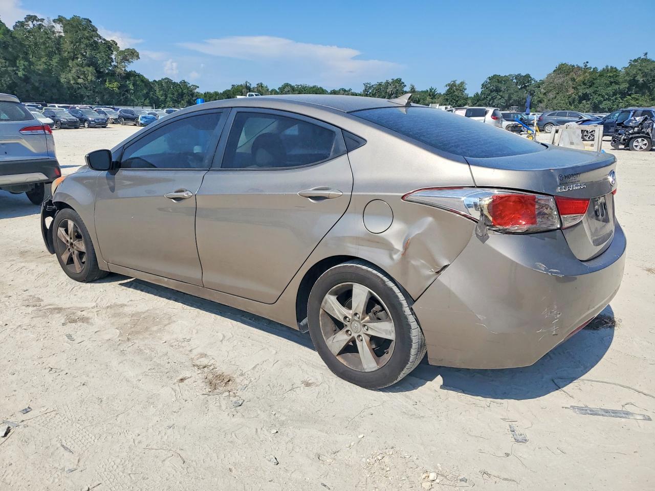 2013 Hyundai Elantra Gls Gray vin: 5NPDH4AE5DH448108