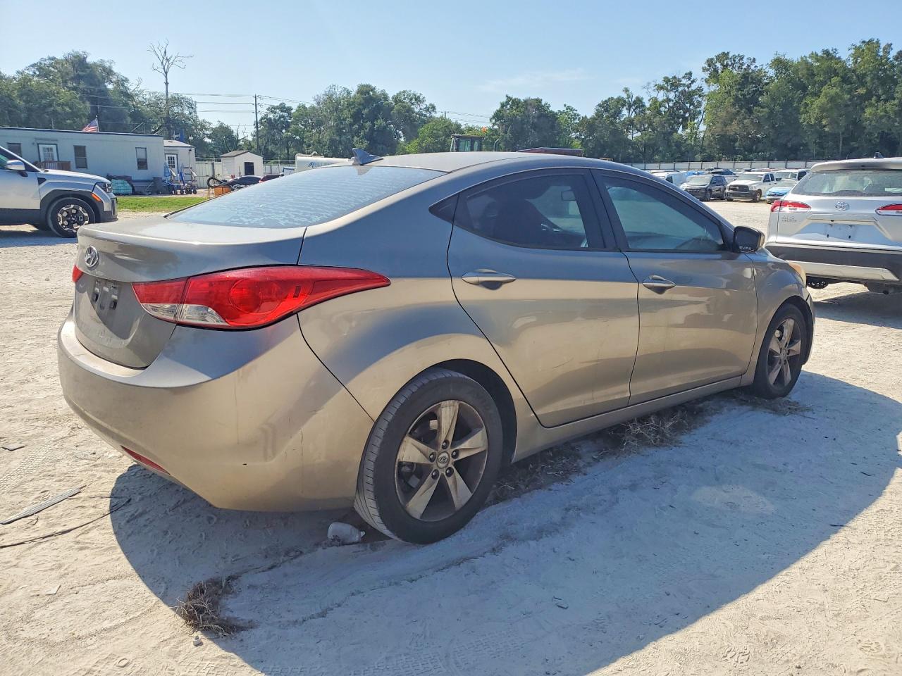 2013 Hyundai Elantra Gls Gray vin: 5NPDH4AE5DH448108