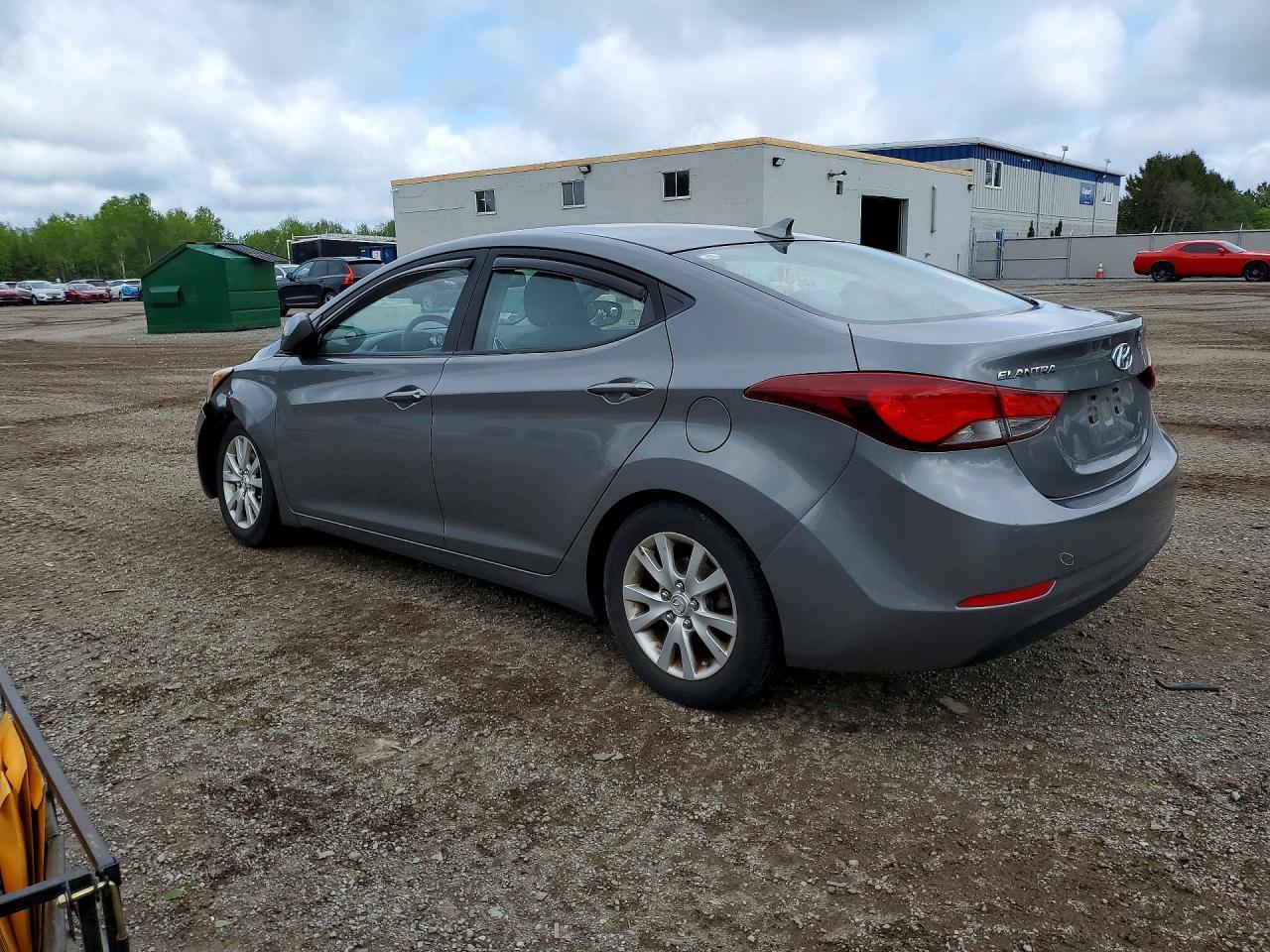 2014 Hyundai Elantra Se Gray vin: 5NPDH4AE5EH457019