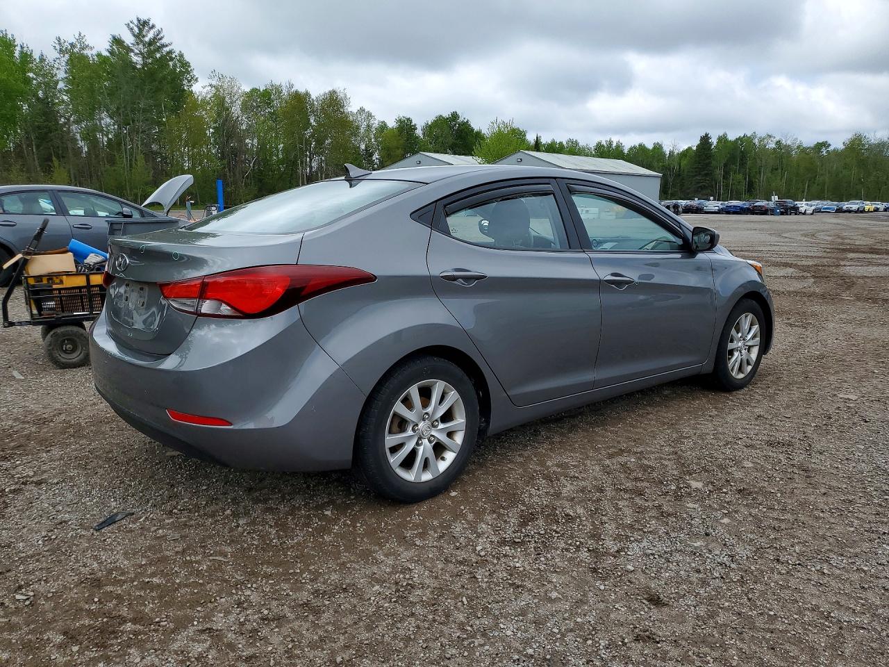 2014 Hyundai Elantra Se Gray vin: 5NPDH4AE5EH457019