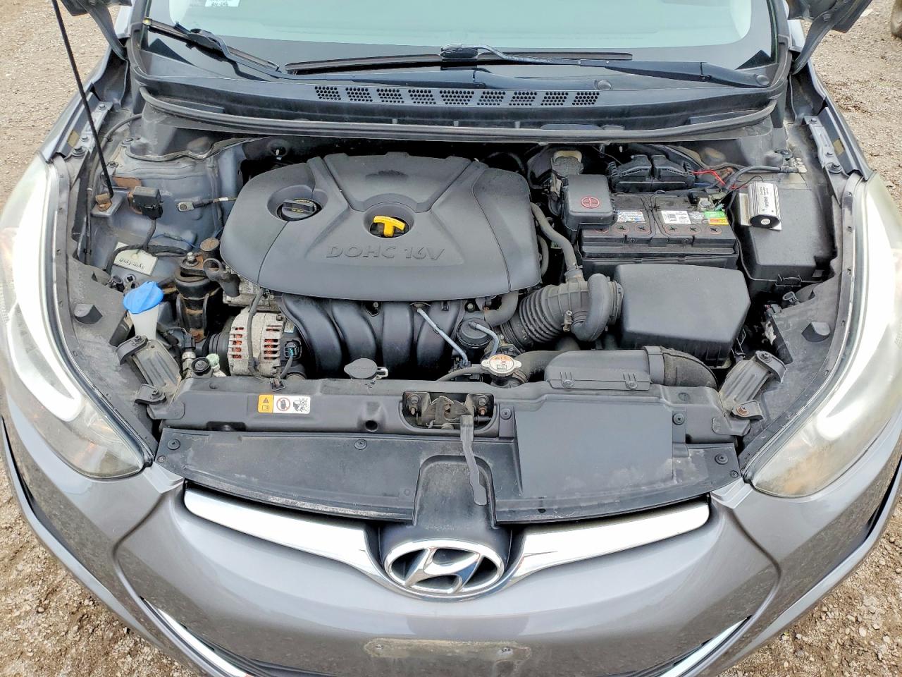 2014 Hyundai Elantra Se Gray vin: 5NPDH4AE5EH457019