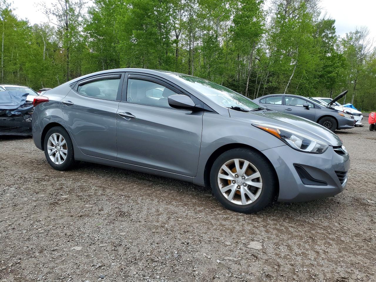 2014 Hyundai Elantra Se Gray vin: 5NPDH4AE5EH457019