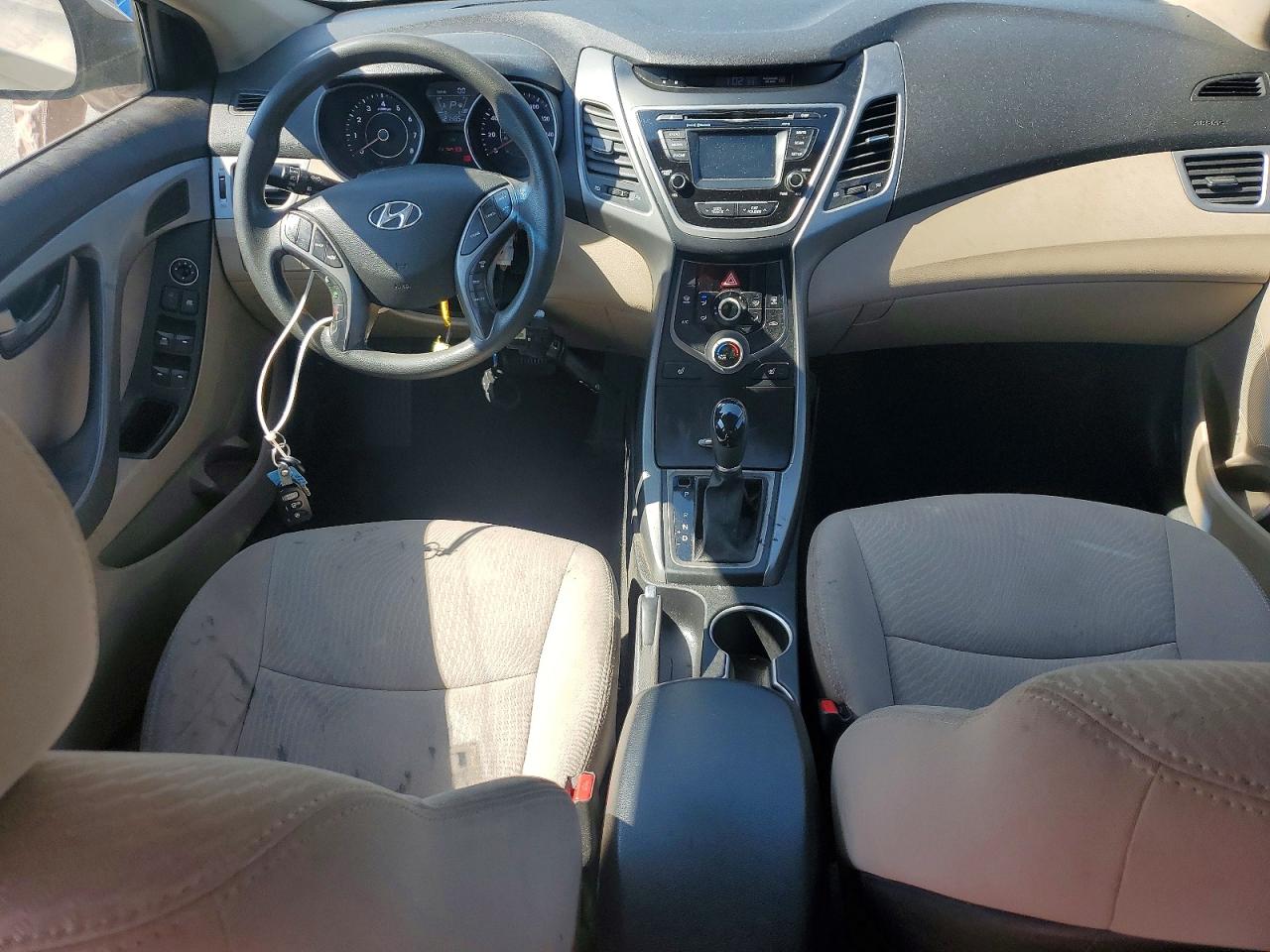 2014 Hyundai Elantra Se Silver vin: 5NPDH4AE5EH459286