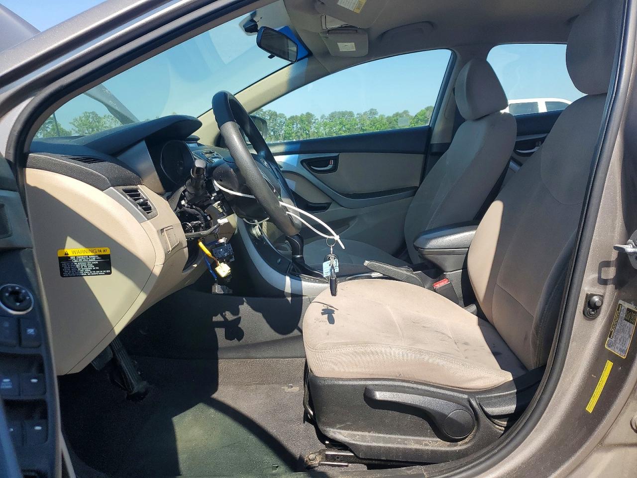 2014 Hyundai Elantra Se Silver vin: 5NPDH4AE5EH459286