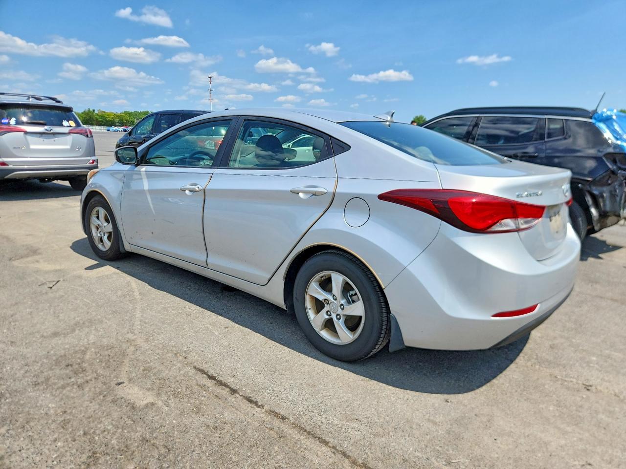 2014 Hyundai Elantra Se Silver vin: 5NPDH4AE5EH461961