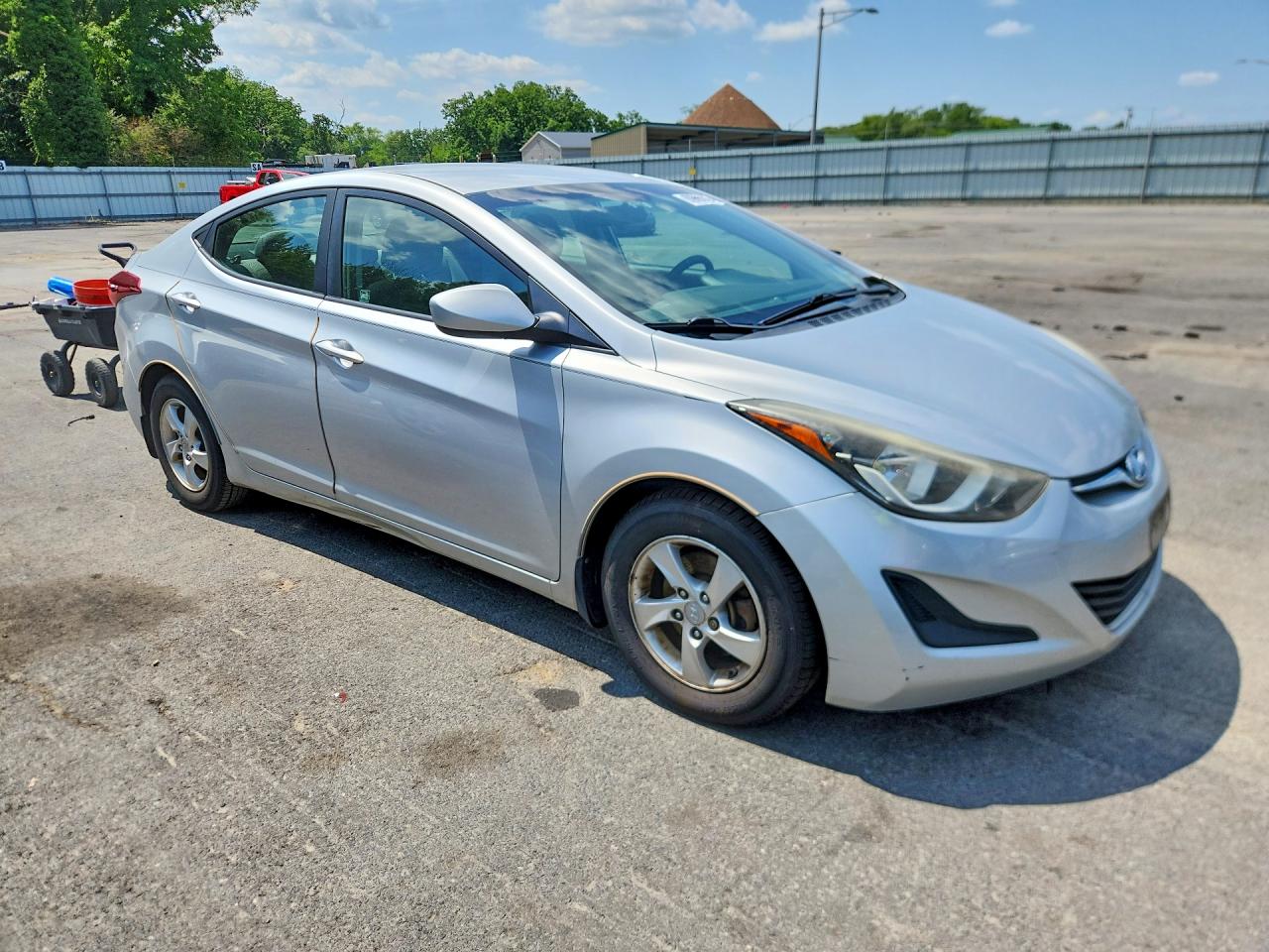 2014 Hyundai Elantra Se Silver vin: 5NPDH4AE5EH461961