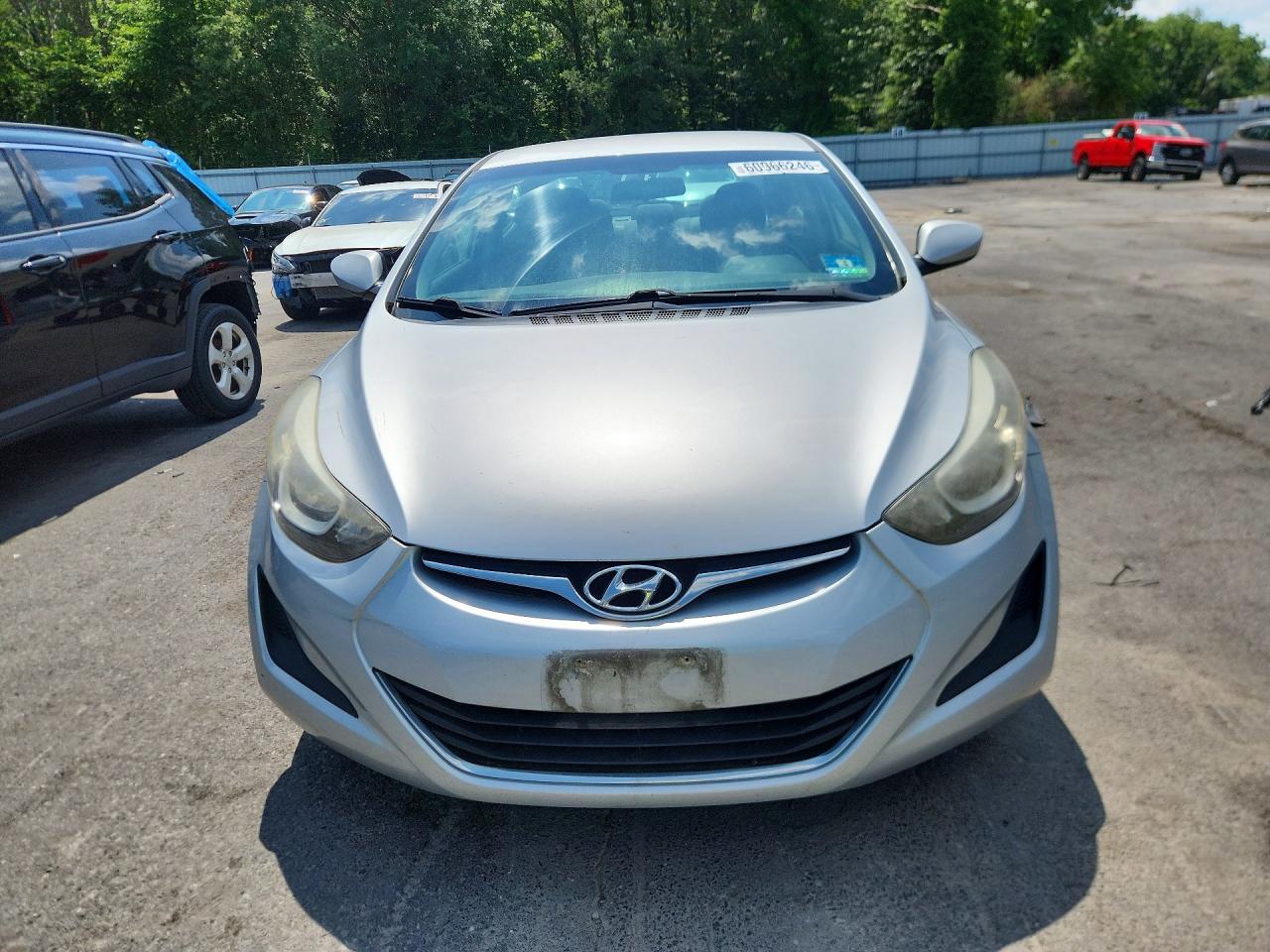 2014 Hyundai Elantra Se Silver vin: 5NPDH4AE5EH461961