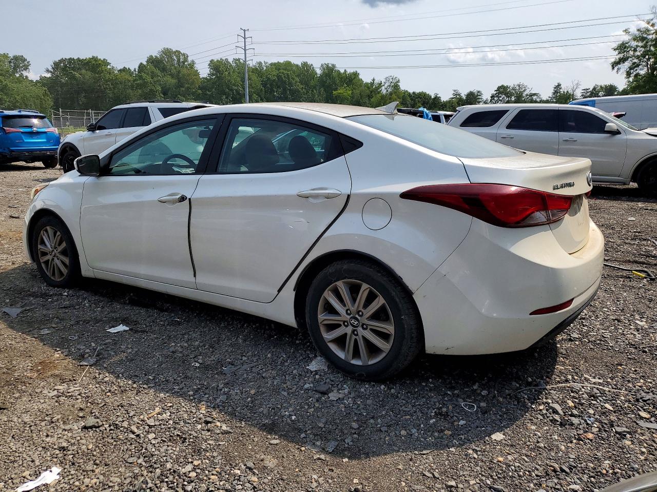 2014 Hyundai Elantra Se White vin: 5NPDH4AE5EH463581