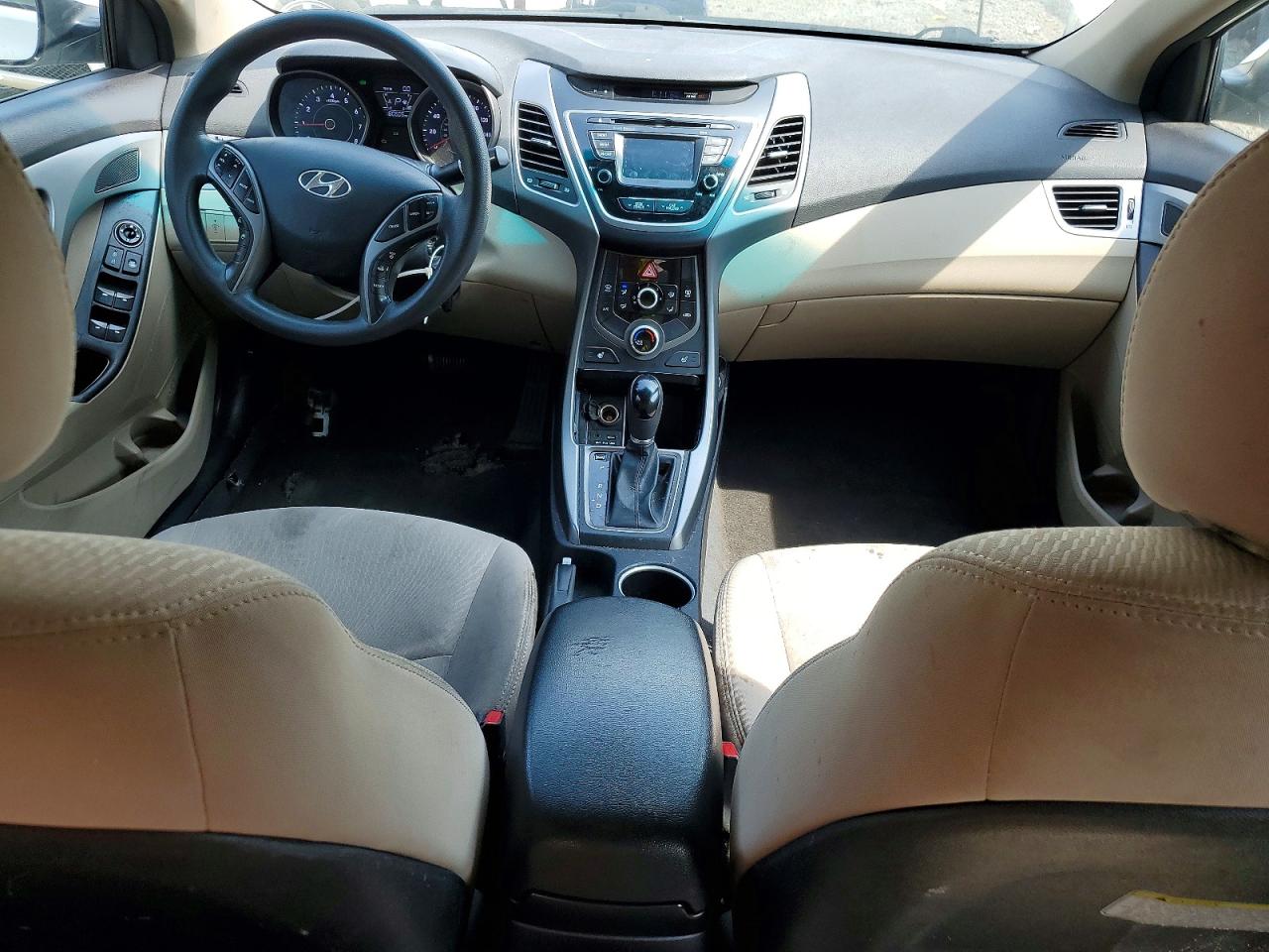 2014 Hyundai Elantra Se White vin: 5NPDH4AE5EH463581