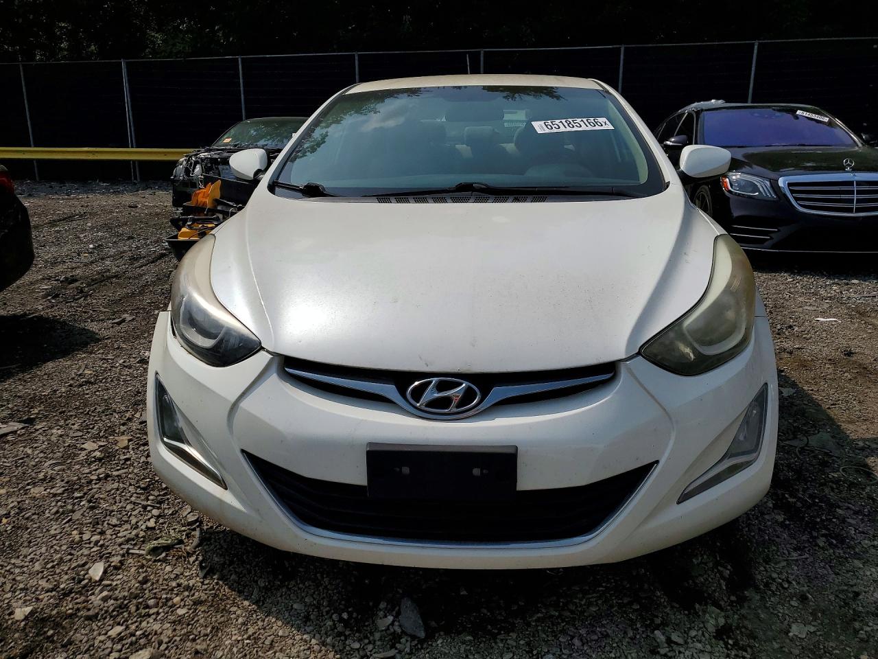 2014 Hyundai Elantra Se White vin: 5NPDH4AE5EH463581