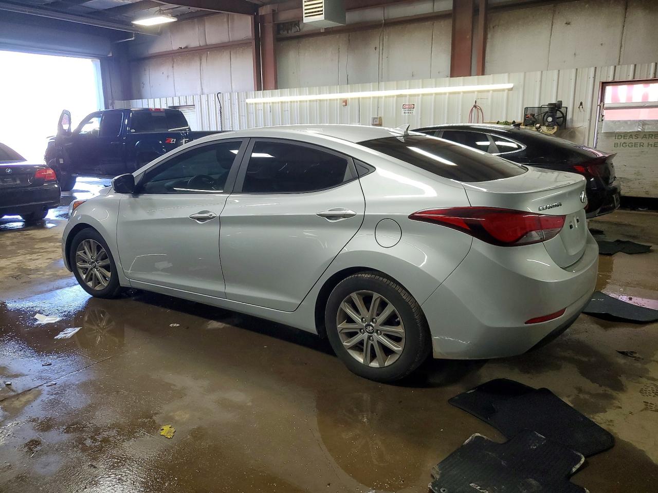 2014 Hyundai Elantra Se Silver vin: 5NPDH4AE5EH464326