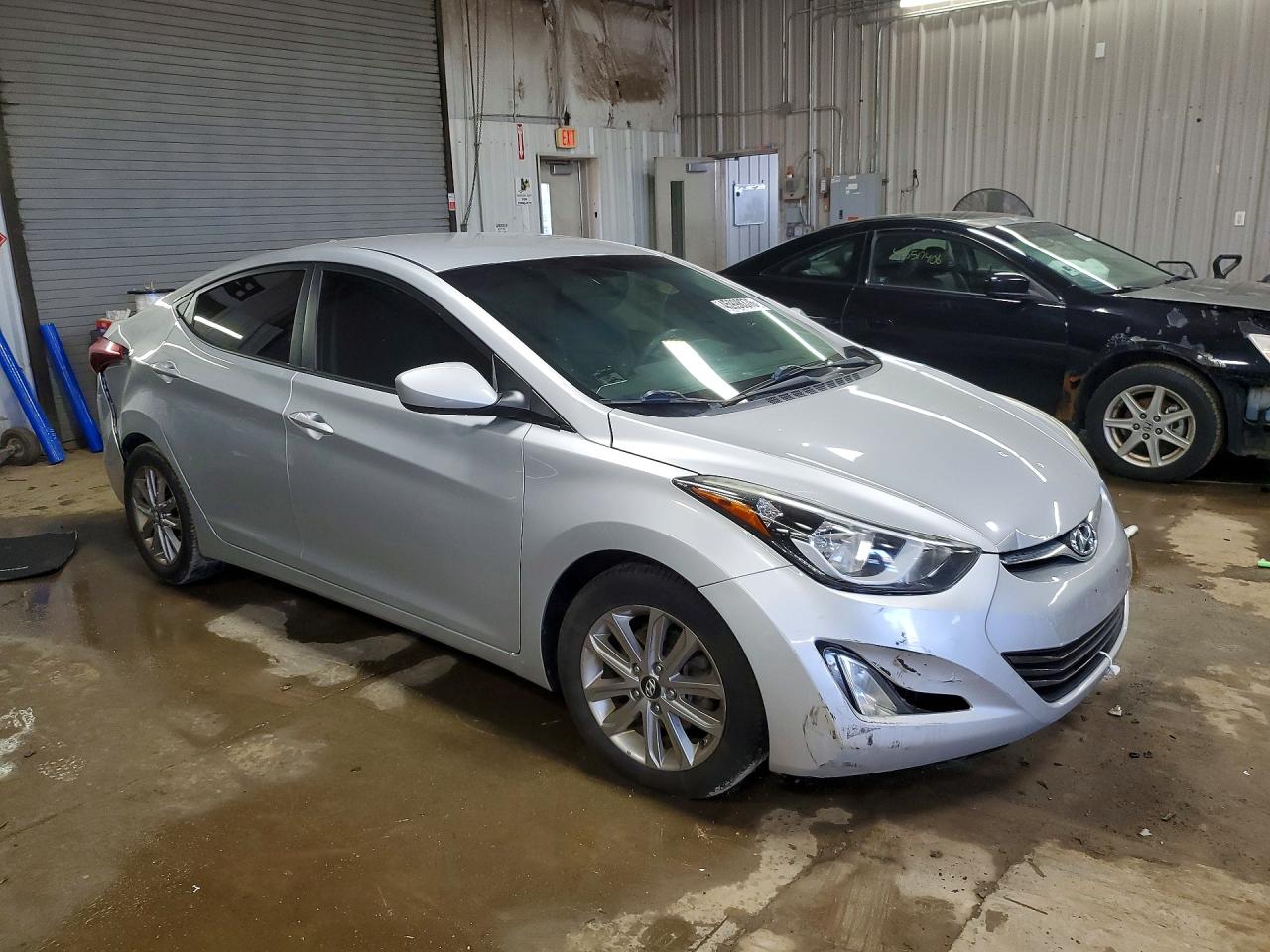 2014 Hyundai Elantra Se Silver vin: 5NPDH4AE5EH464326