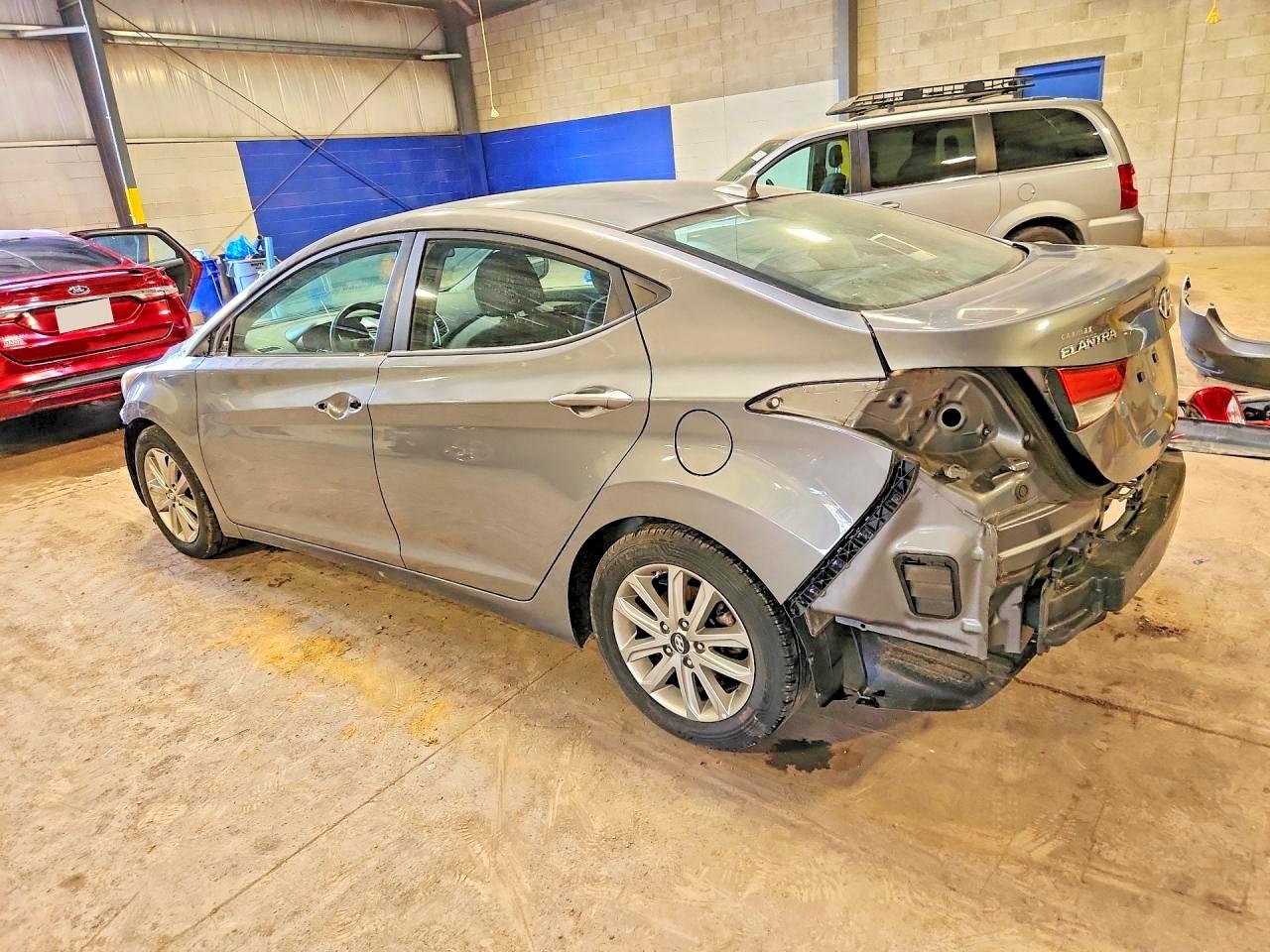 2014 Hyundai Elantra Se Gray vin: 5NPDH4AE5EH464424
