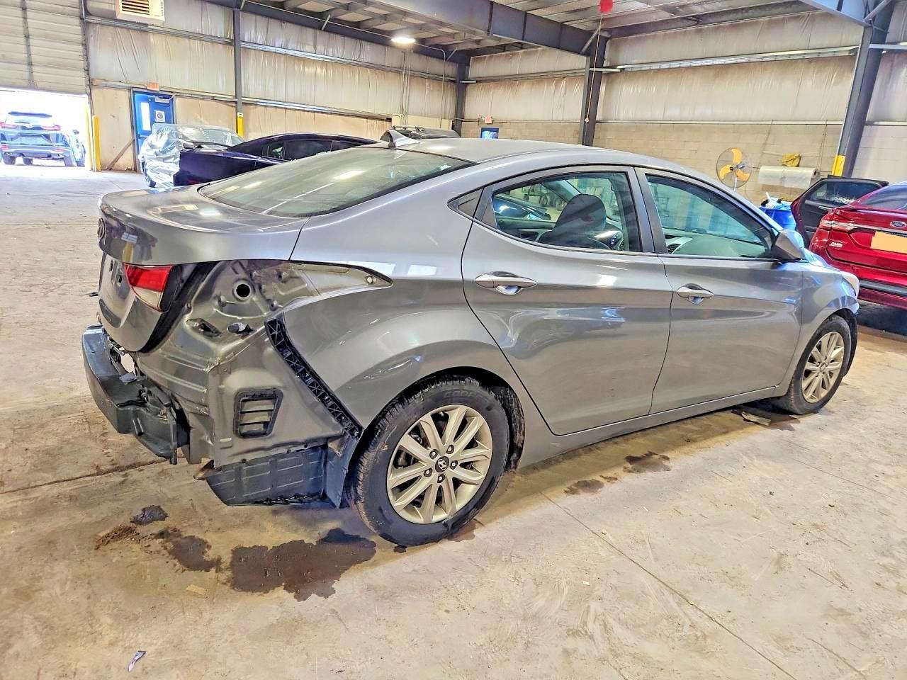 2014 Hyundai Elantra Se Gray vin: 5NPDH4AE5EH464424