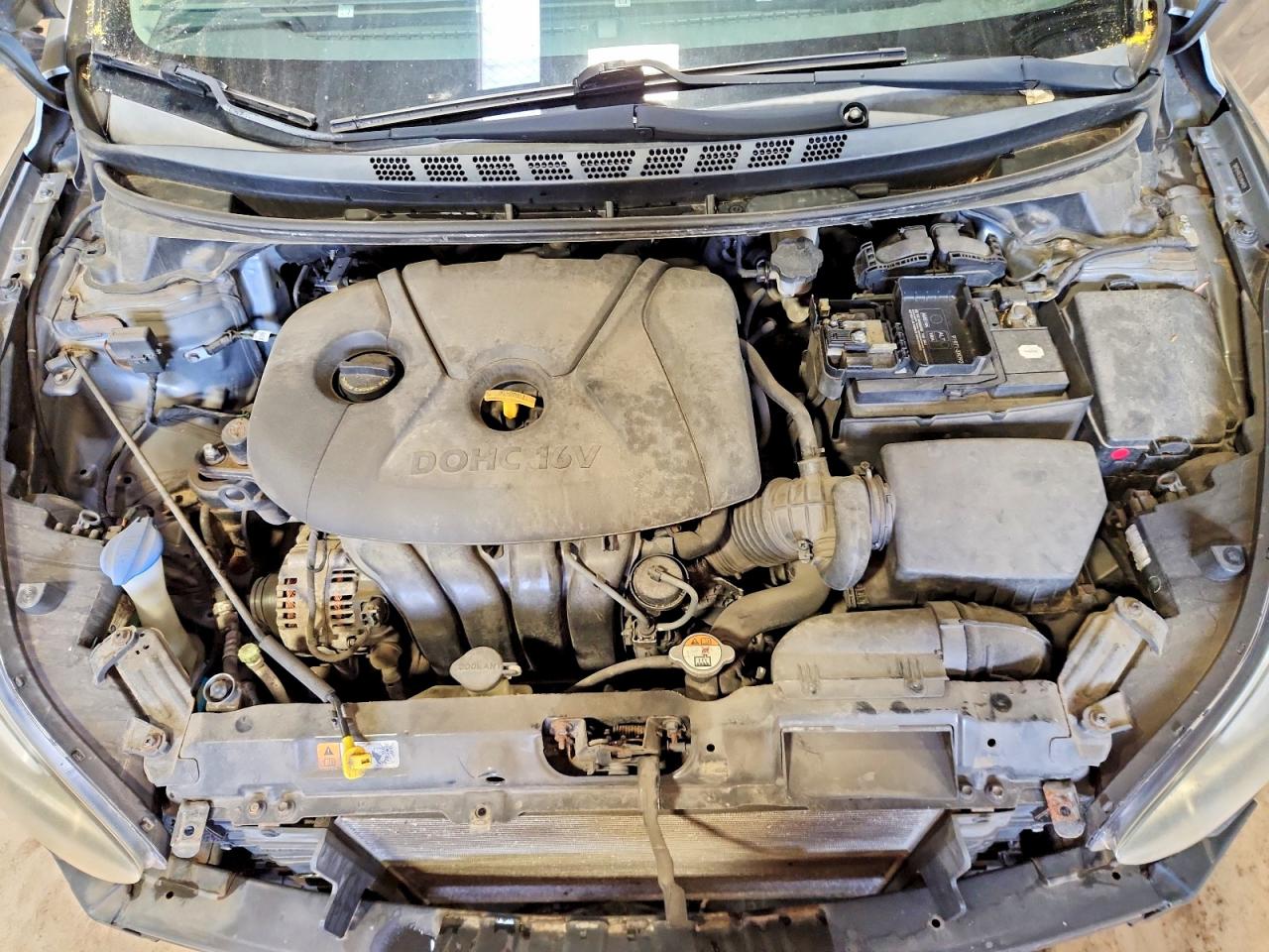 2014 Hyundai Elantra Se Gray vin: 5NPDH4AE5EH464424