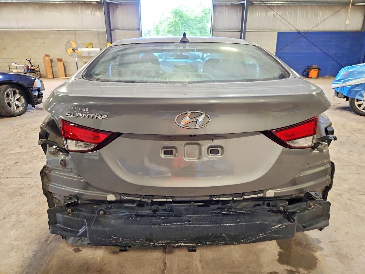 2014 Hyundai Elantra Se Gray vin: 5NPDH4AE5EH464424