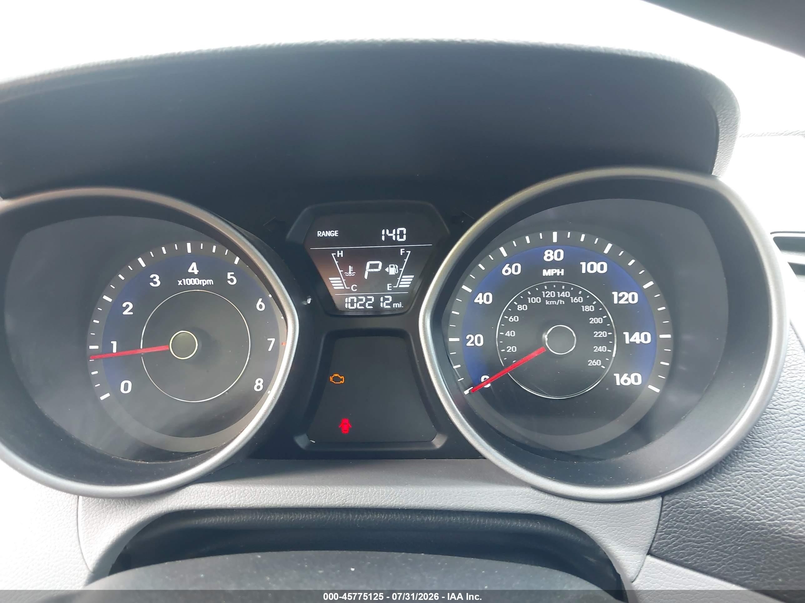 2014 Hyundai Elantra Se Gray vin: 5NPDH4AE5EH467078