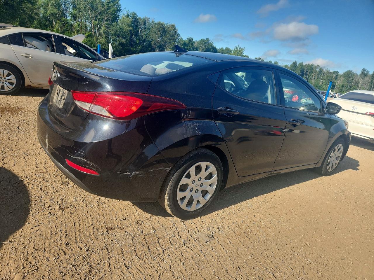 2014 Hyundai Elantra Se Black vin: 5NPDH4AE5EH467131