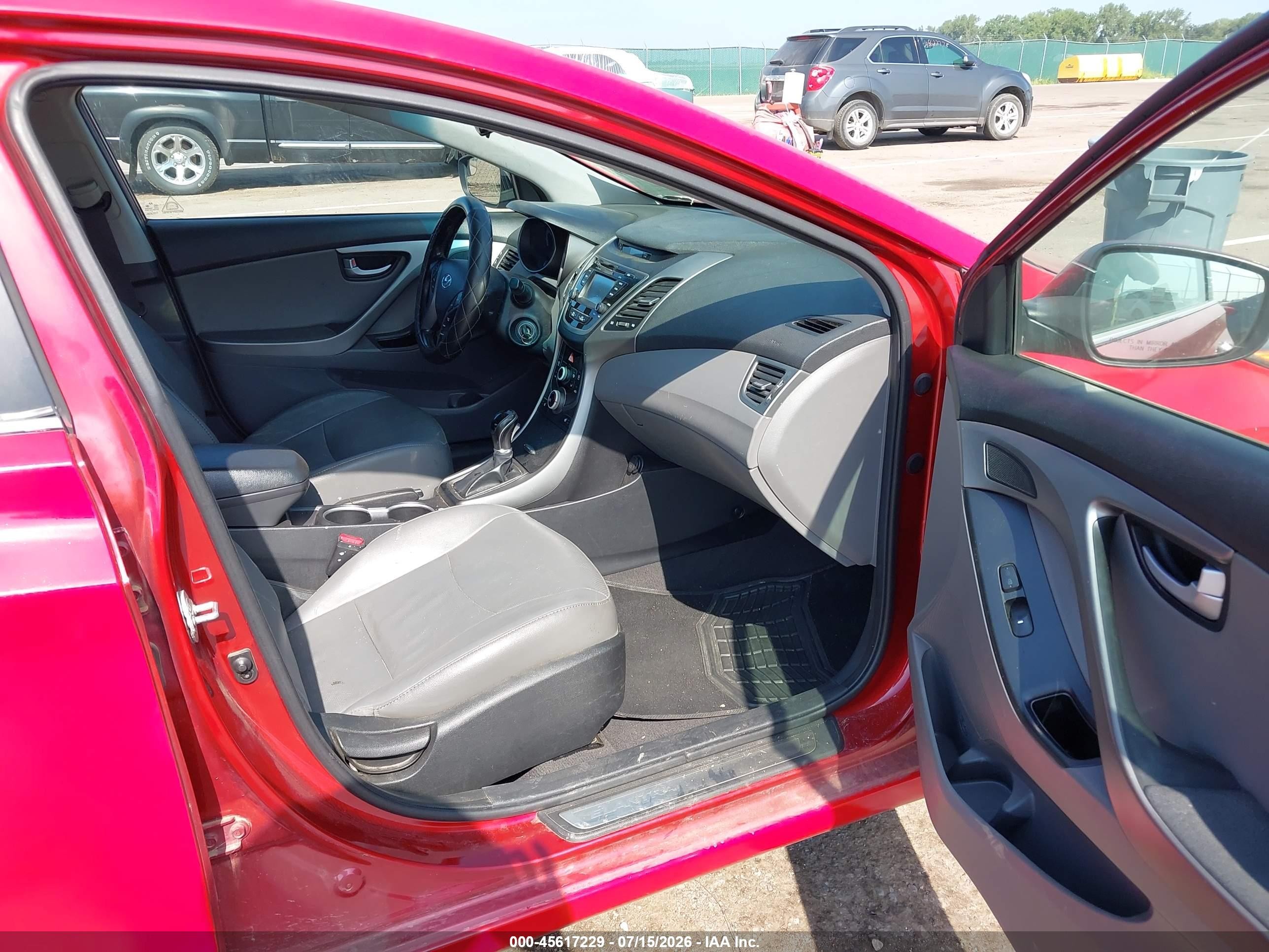 2014 Hyundai Elantra Limited Red vin: 5NPDH4AE5EH476444