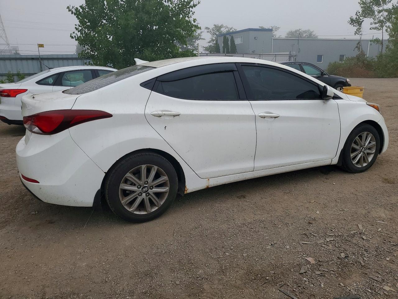 2014 Hyundai Elantra Se White vin: 5NPDH4AE5EH477948