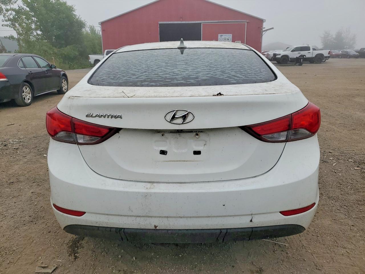 2014 Hyundai Elantra Se White vin: 5NPDH4AE5EH477948