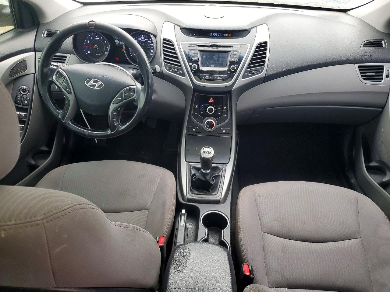 2014 Hyundai Elantra Se White vin: 5NPDH4AE5EH477948